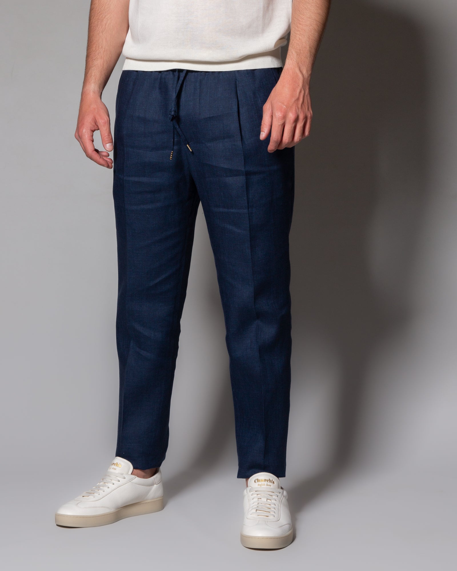 BRIGLIA - Pantaloni jogger in lino | macciocu.com