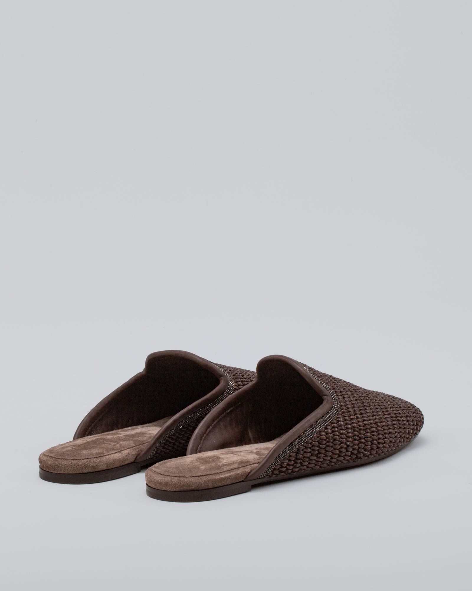 BRUNELLO CUCINELLI - Slipper in rafia | macciocu.com
