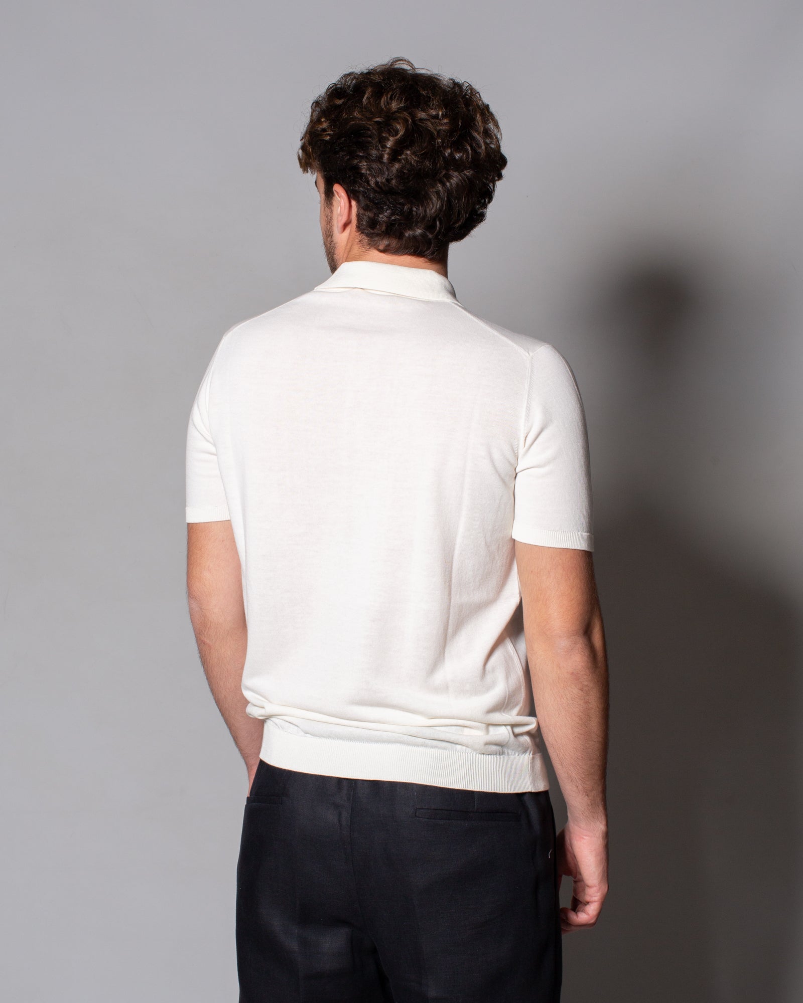 ROBERTO COLLINA - Polo in crêpe di cotone | macciocu.com