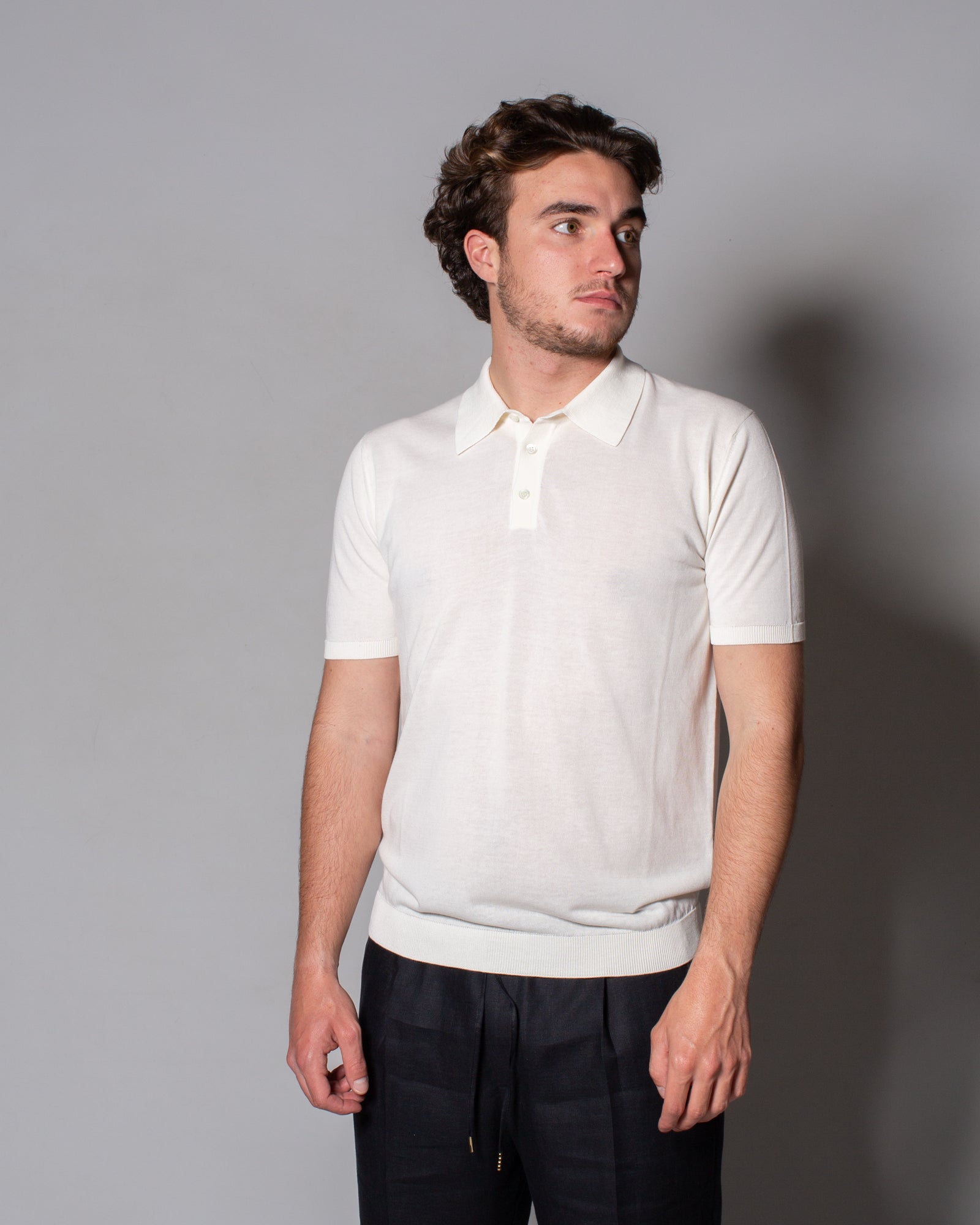 ROBERTO COLLINA - Polo in crêpe di cotone | macciocu.com