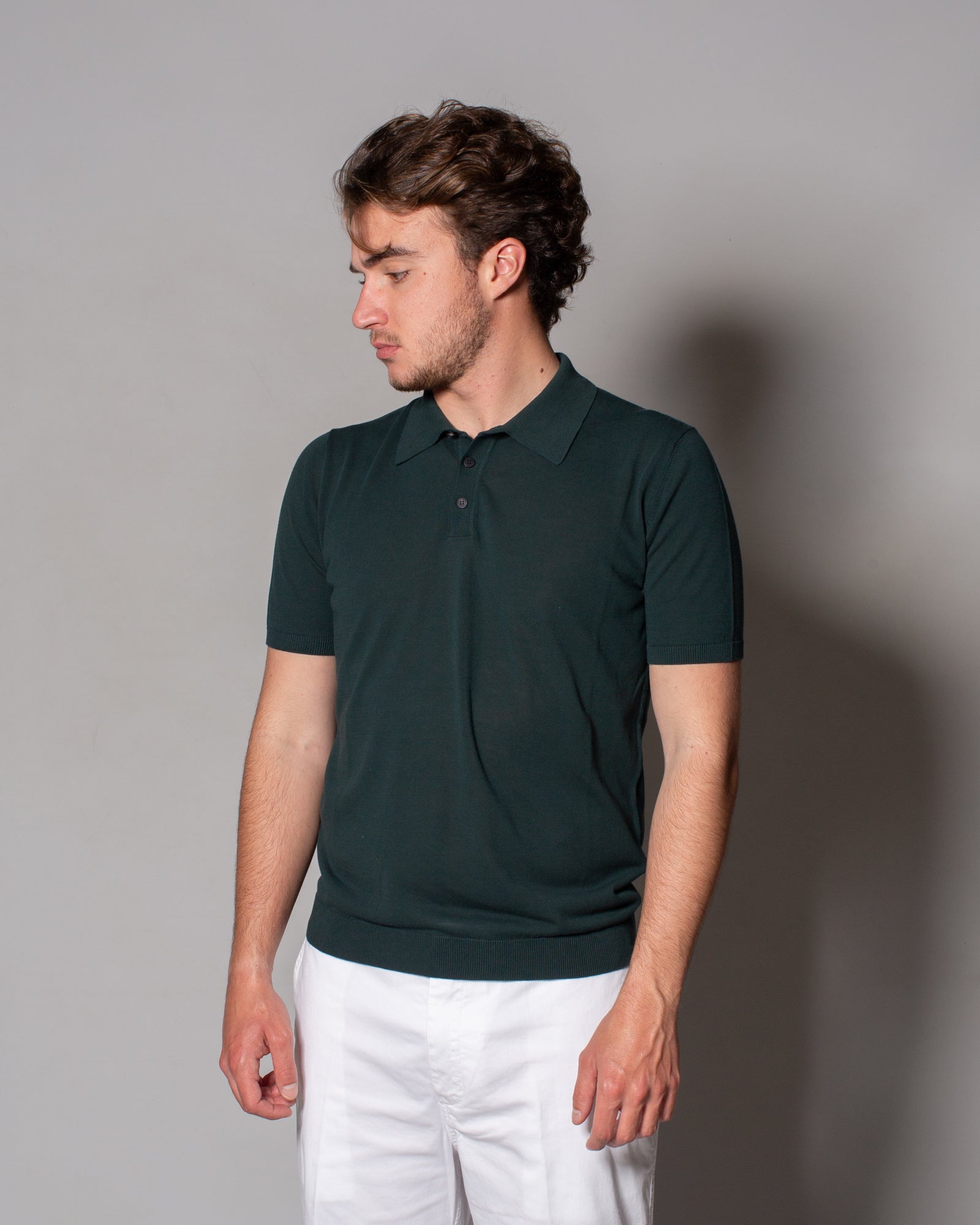 ROBERTO COLLINA - Polo in crêpe di cotone | macciocu.com