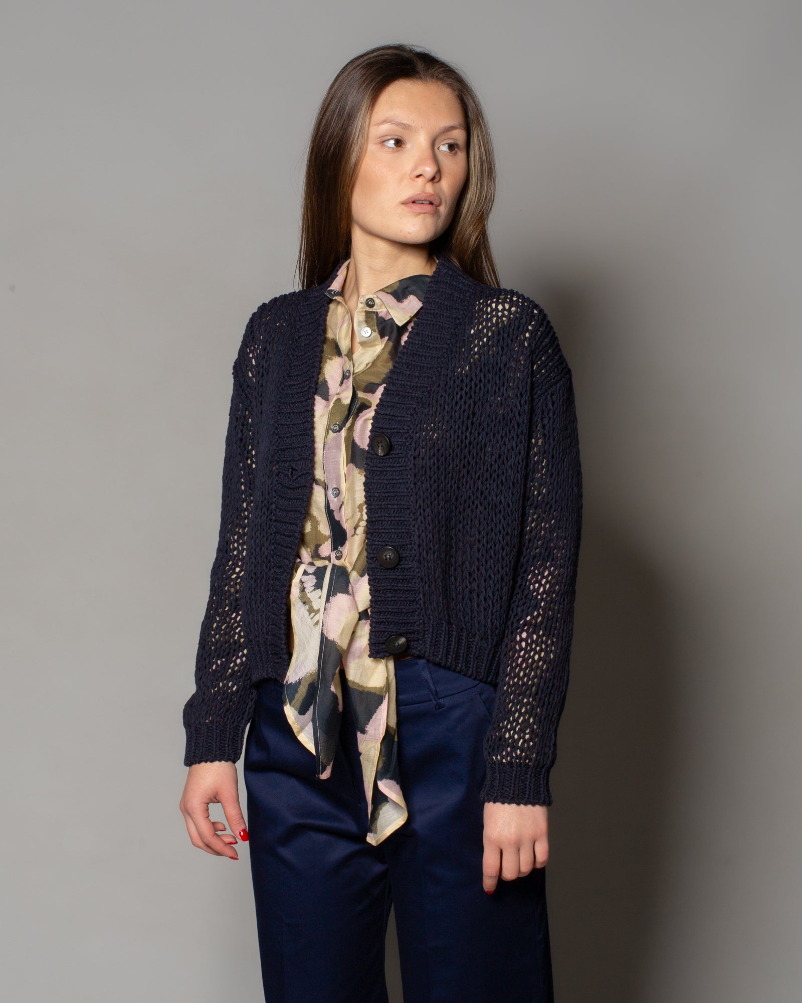 ROBERTO COLLINA - Cardigan boxy con bottoni | macciocu.com