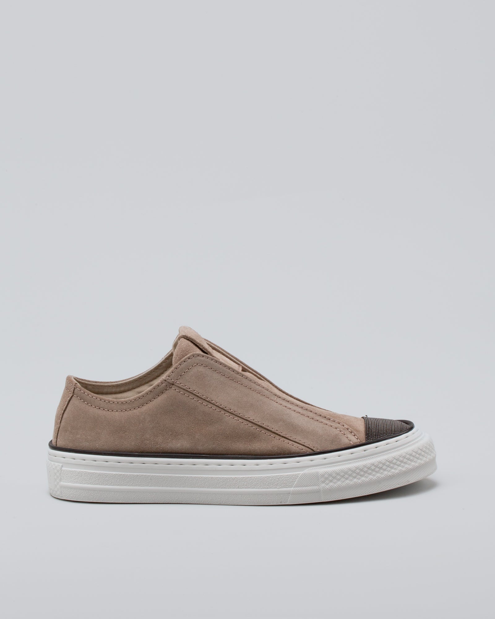 BRUNELLO CUCINELLI - Sneakers Slip on in suede | macciocu.com