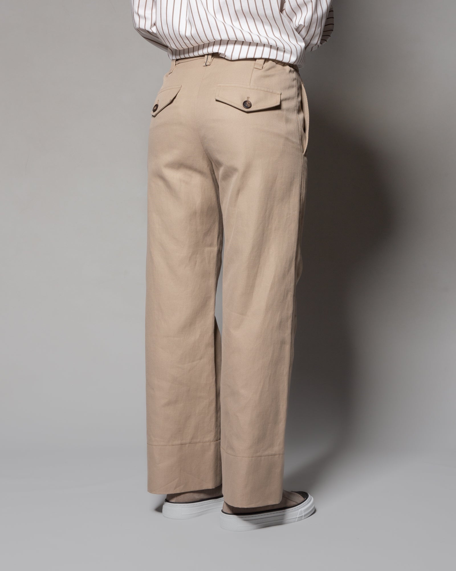 BRUNELLO CUCINELLI - Pantaloni Crop in cotone e lino | macciocu.com