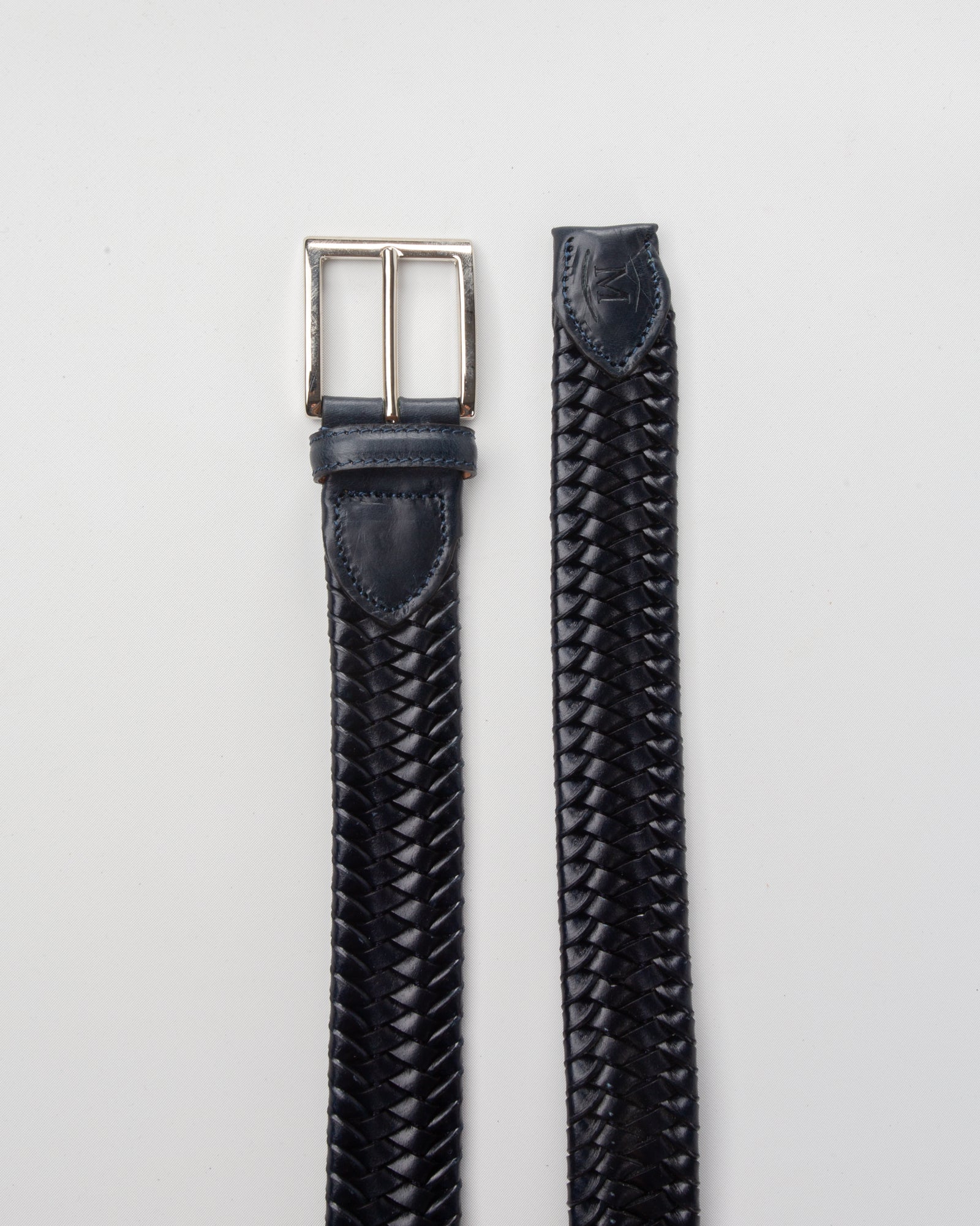 MACCIOCU - Cintura intrecciata in pelle elastica | macciocu.com