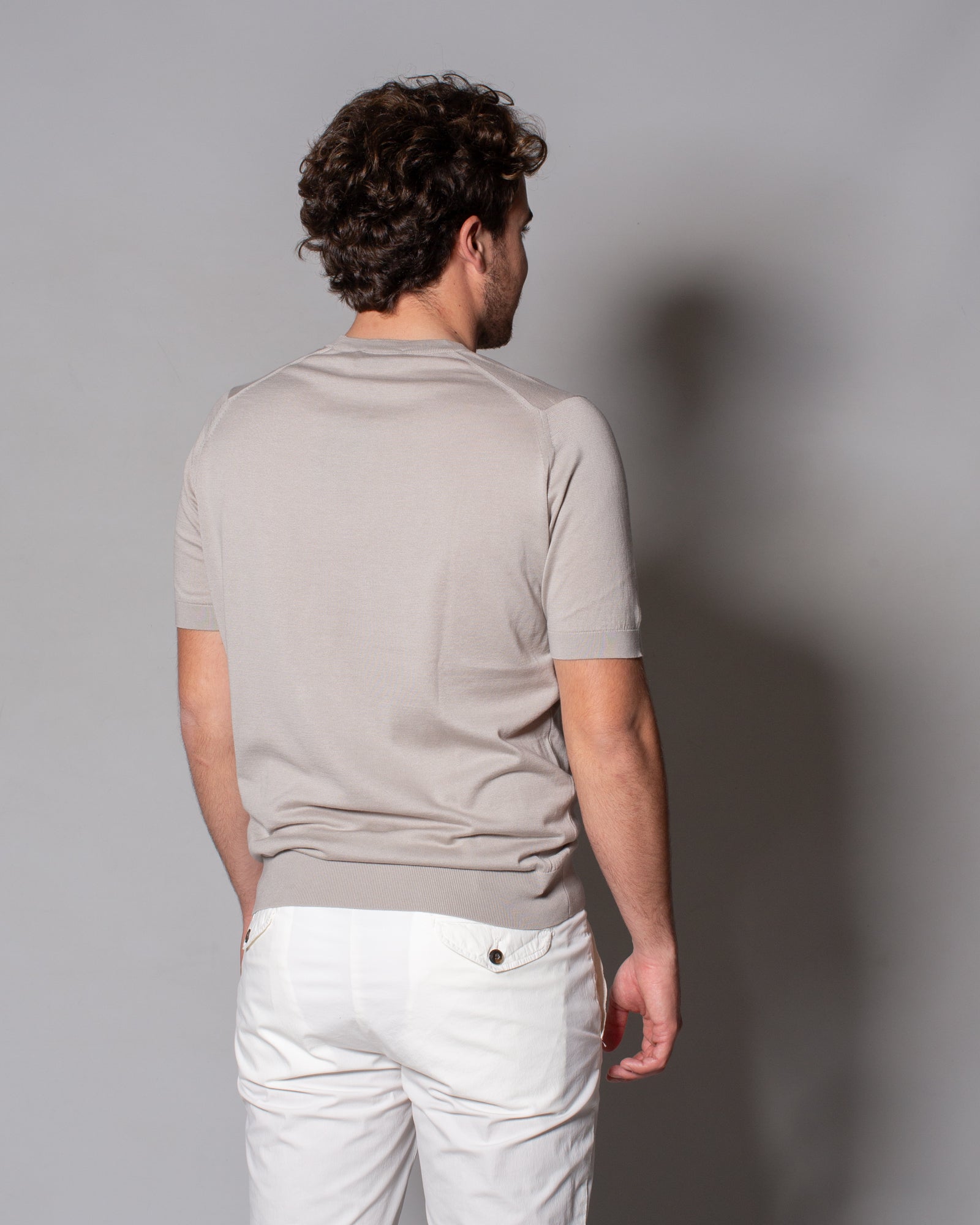 JOHN SMEDLEY - T-Shirt Kempton in Sea Island cotton | macciocu.com