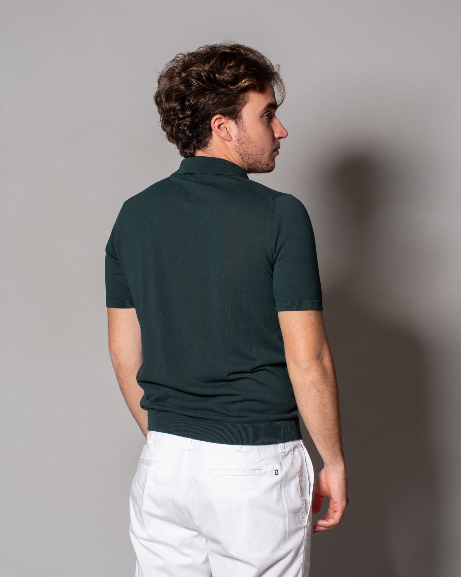 ROBERTO COLLINA - Polo in crêpe di cotone | macciocu.com