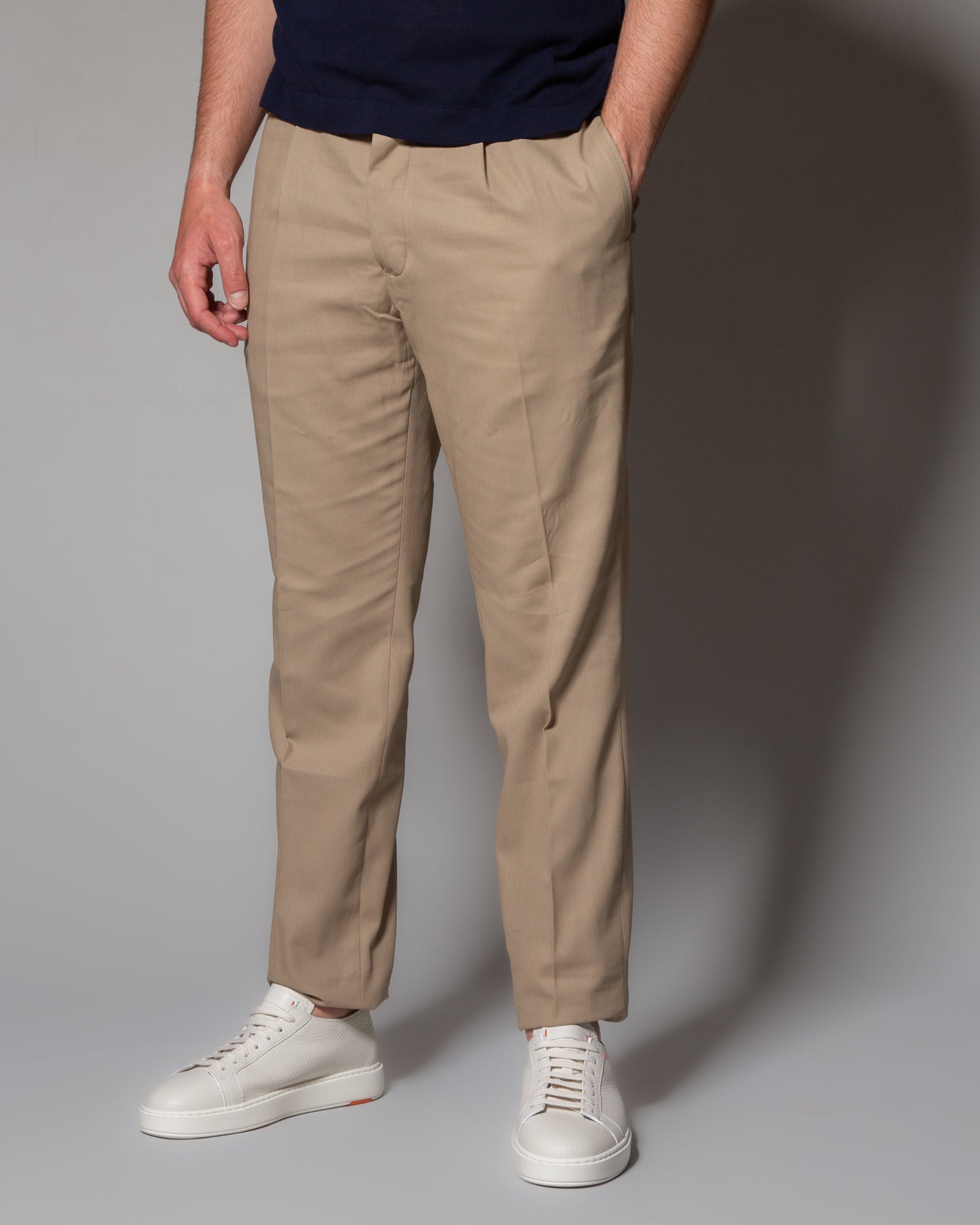 HINDUSTRIE - Pantaloni chino con pinces | macciocu.com
