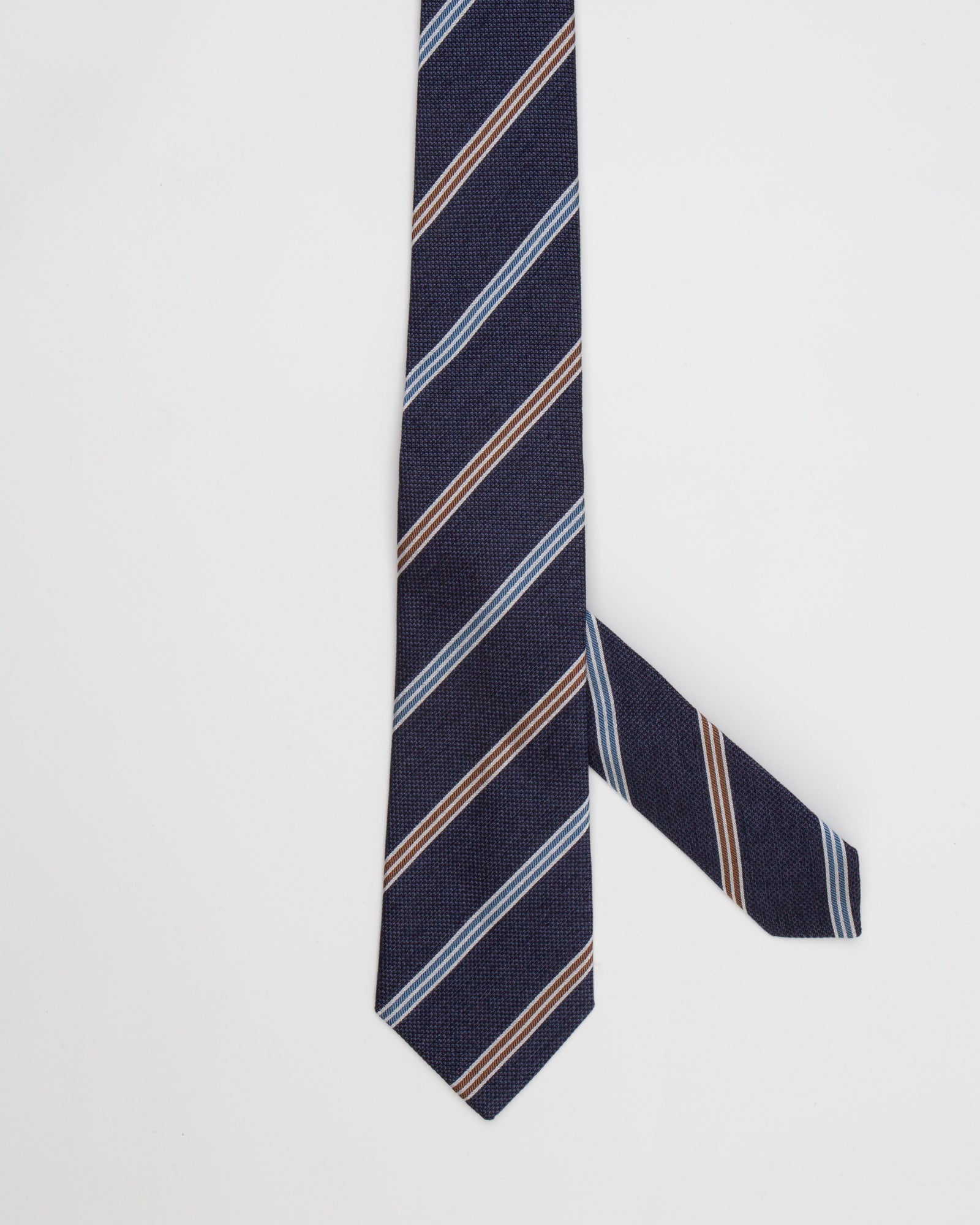 MACCIOCU - Cravatta in seta con fantasia Regimental | macciocu.com