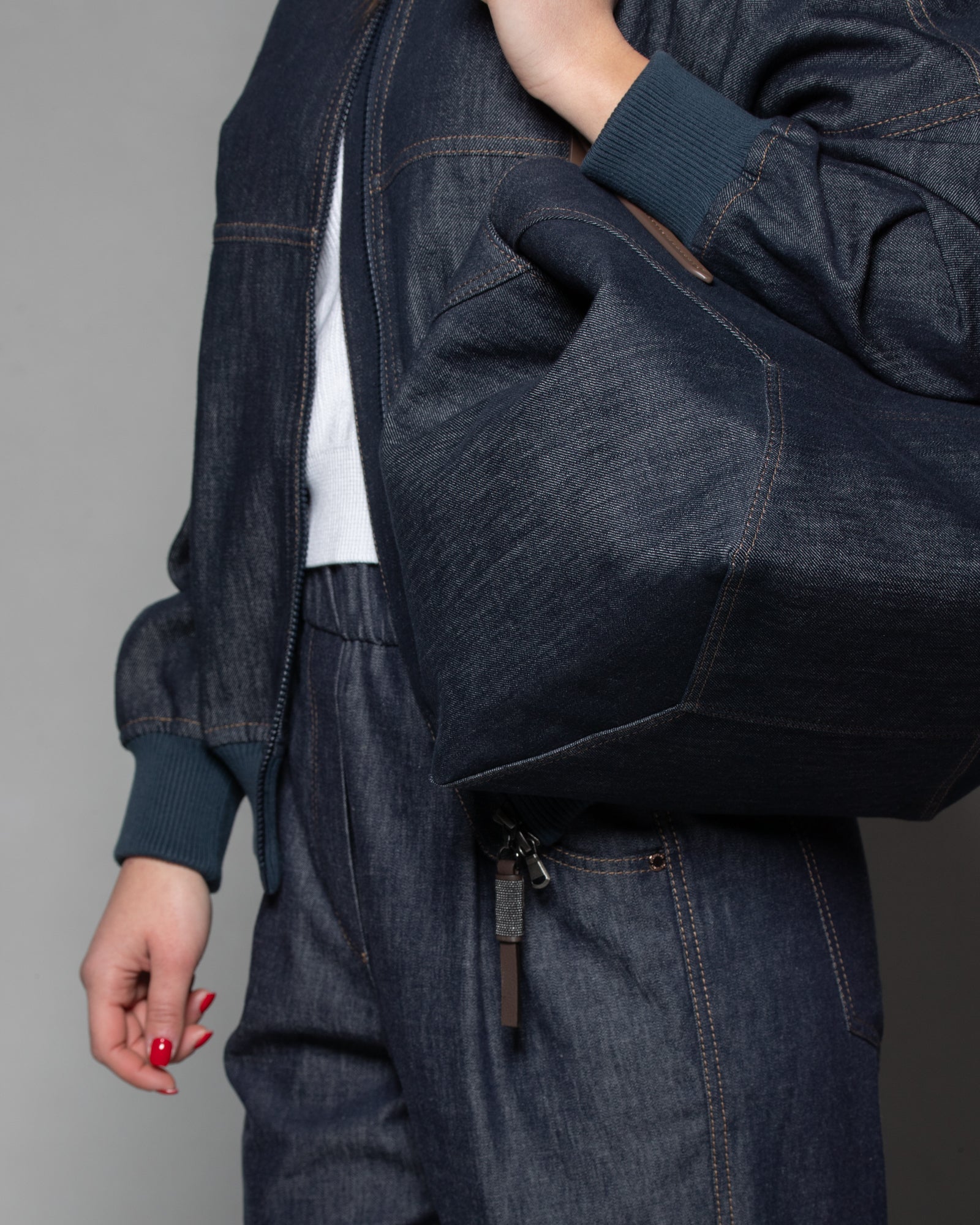 BRUNELLO CUCINELLI - Bomber in denim | macciocu.com