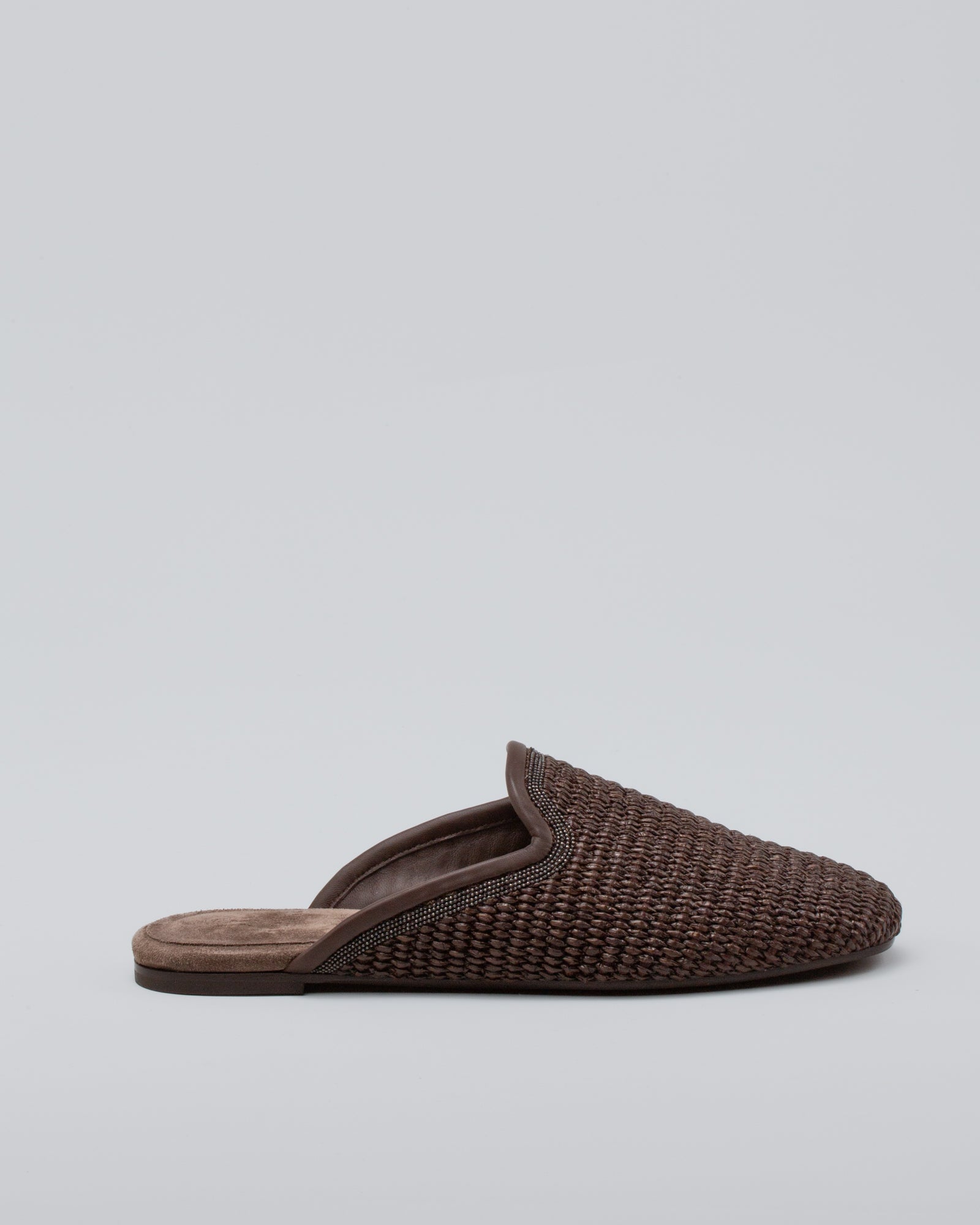 BRUNELLO CUCINELLI - Slipper in rafia | macciocu.com