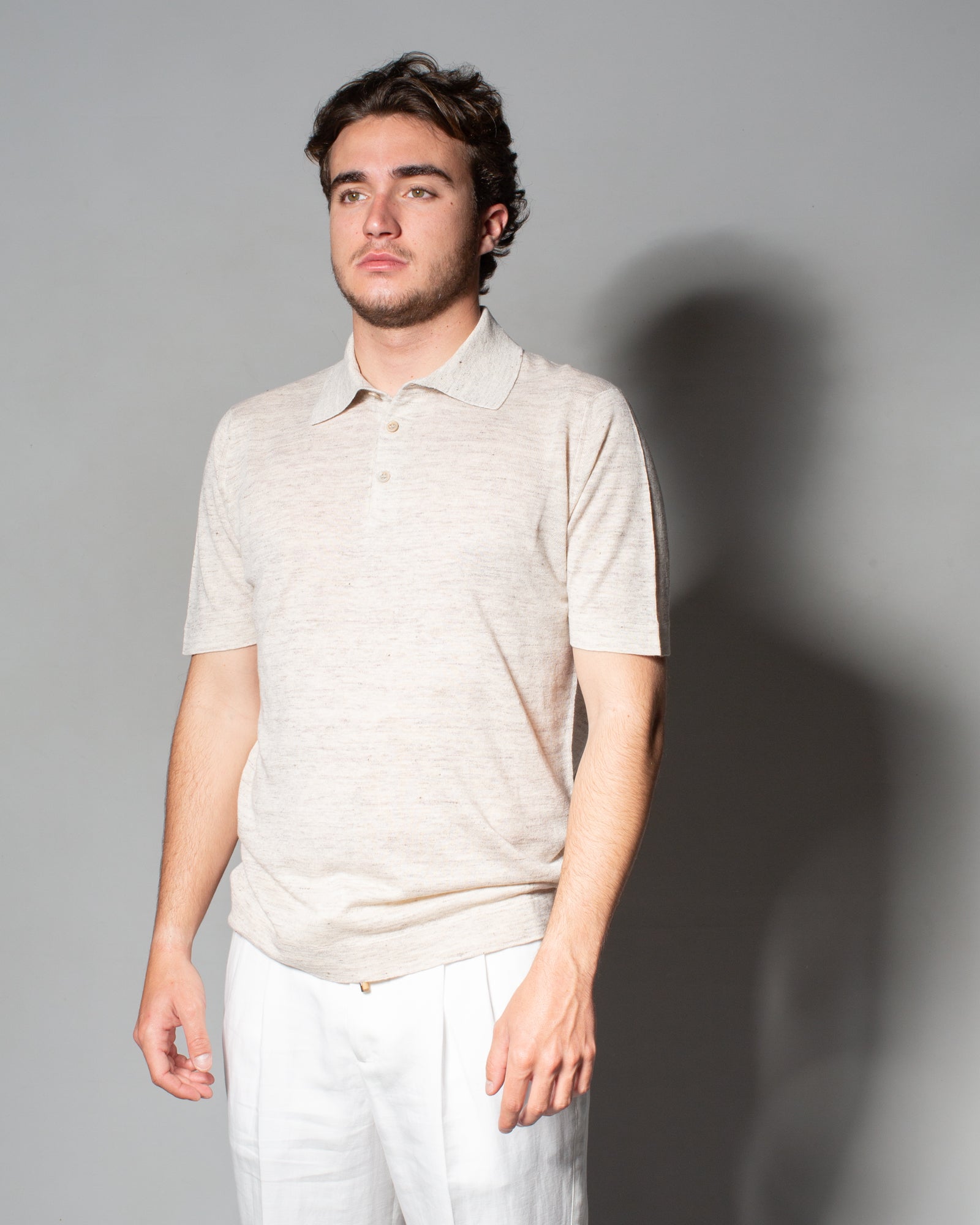 BRUNELLO CUCINELLI - Polo in lino e cotone | macciocu.com