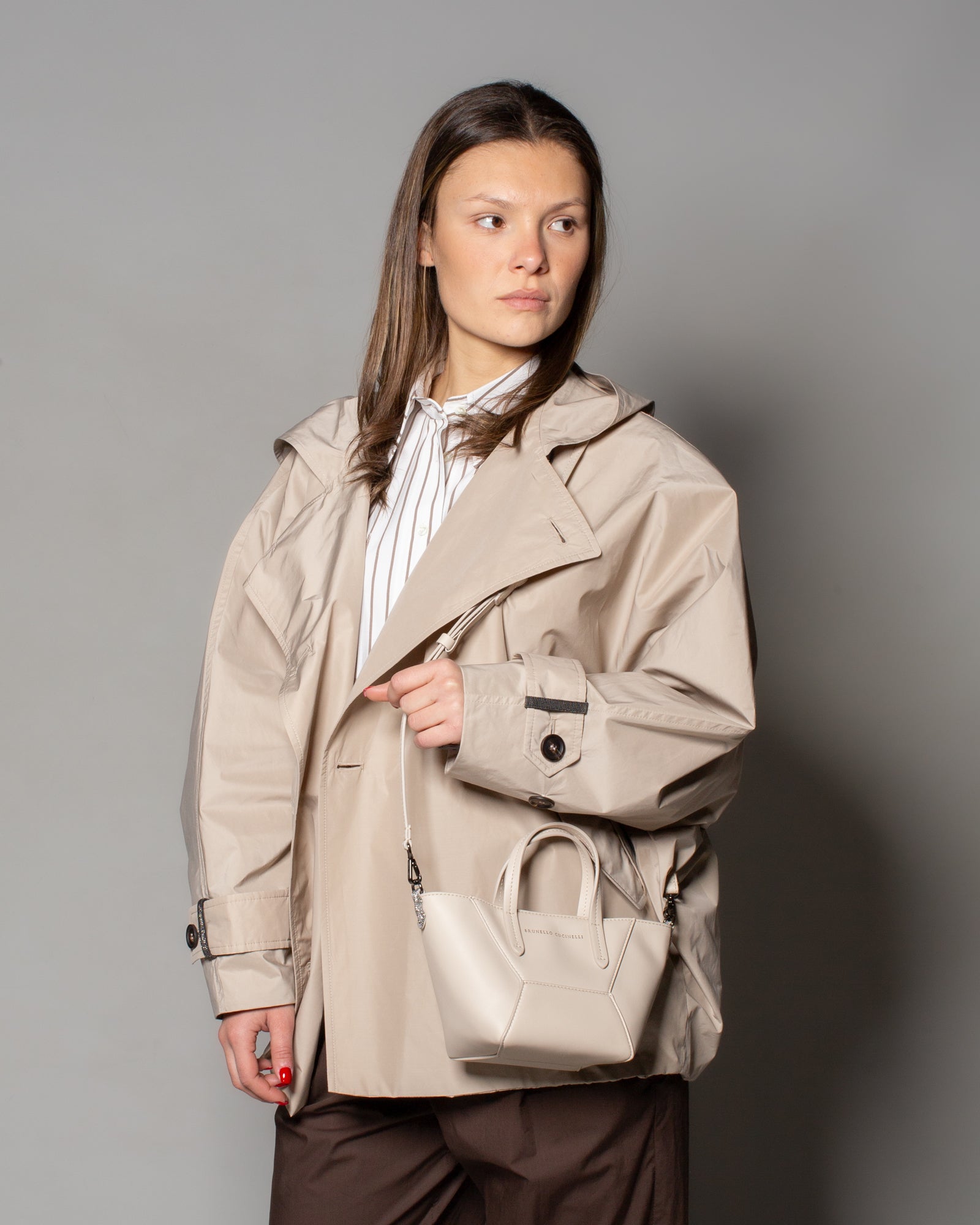 BRUNELLO CUCINELLI - Camicia in cotone con fantasia a righe | macciocu.com