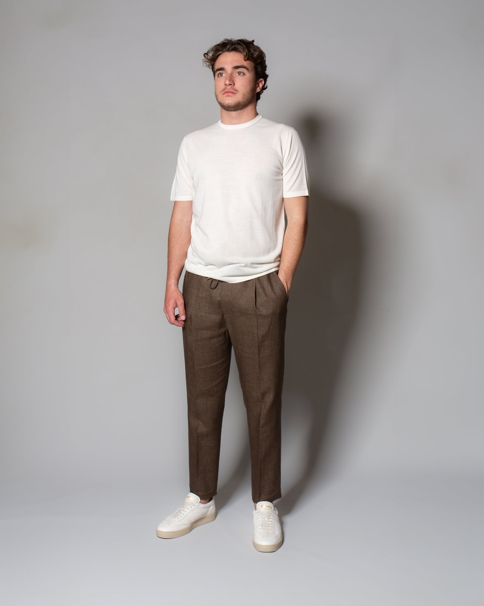 JOHN SMEDLEY - T-Shirt Kempton in Sea Island cotton | macciocu.com