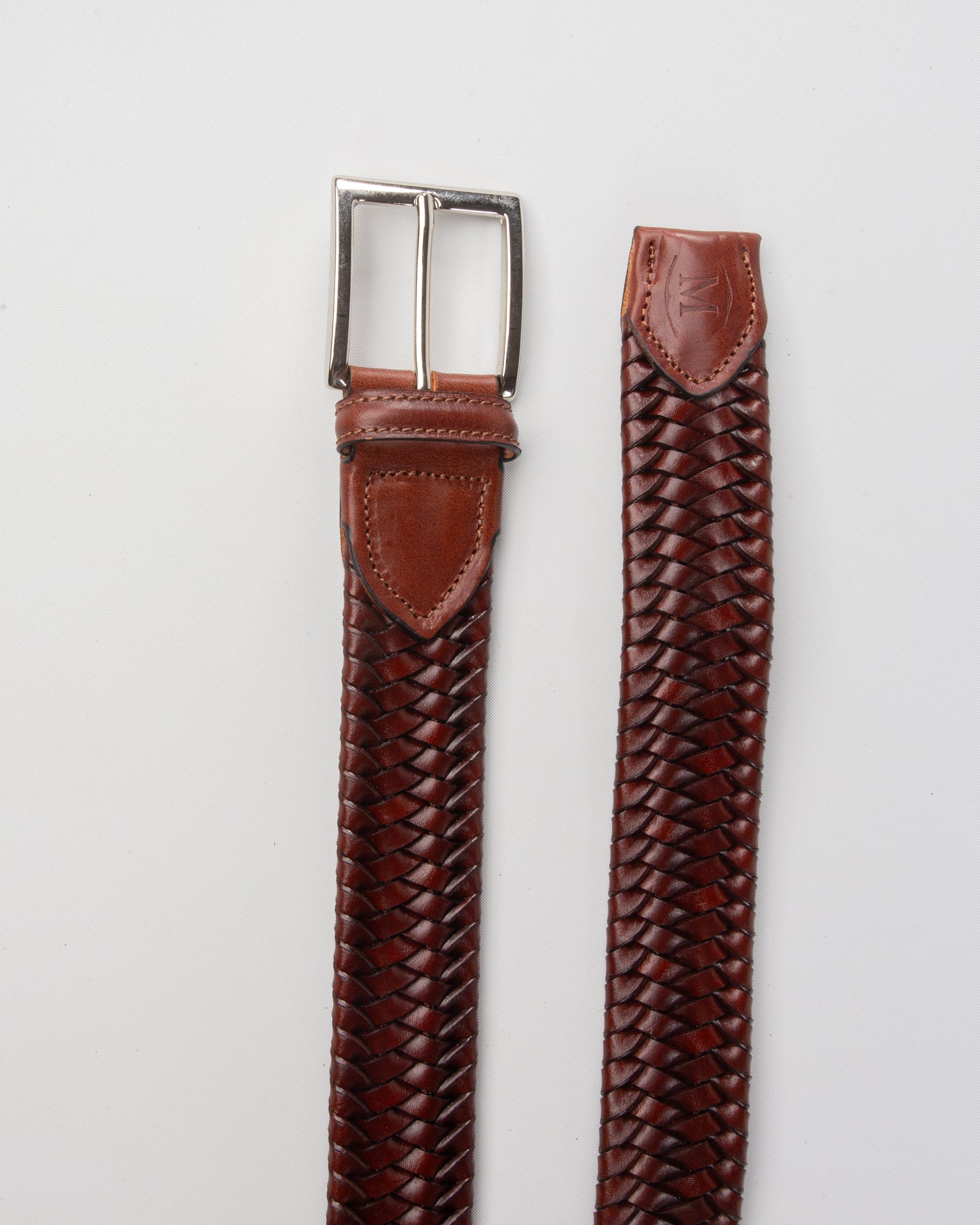 MACCIOCU - Cintura intrecciata in pelle elastica | macciocu.com