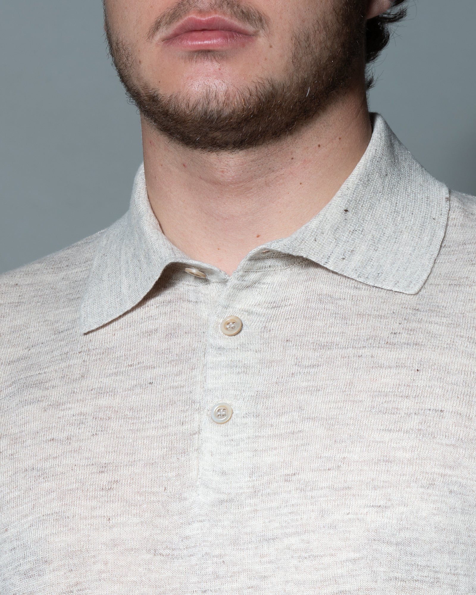 BRUNELLO CUCINELLI - Polo in lino e cotone | macciocu.com