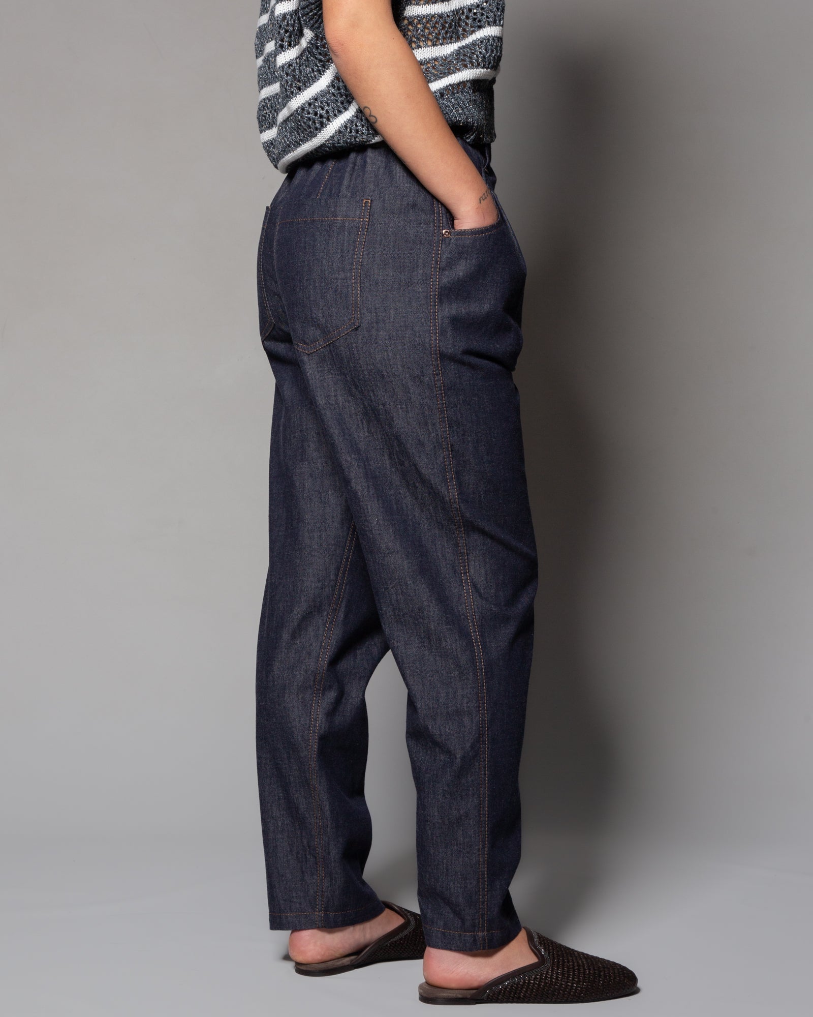 BRUNELLO CUCINELLI - Jeans Track in denim leggero | macciocu.com