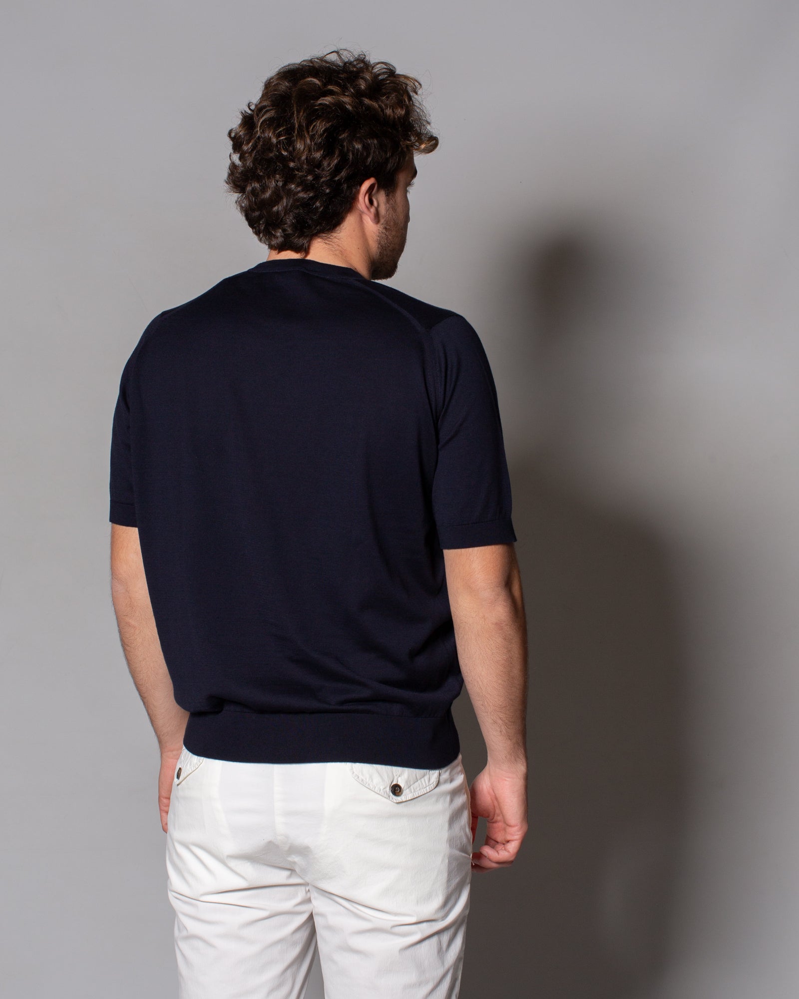 JOHN SMEDLEY - T-Shirt Kempton in Sea Island cotton | macciocu.com
