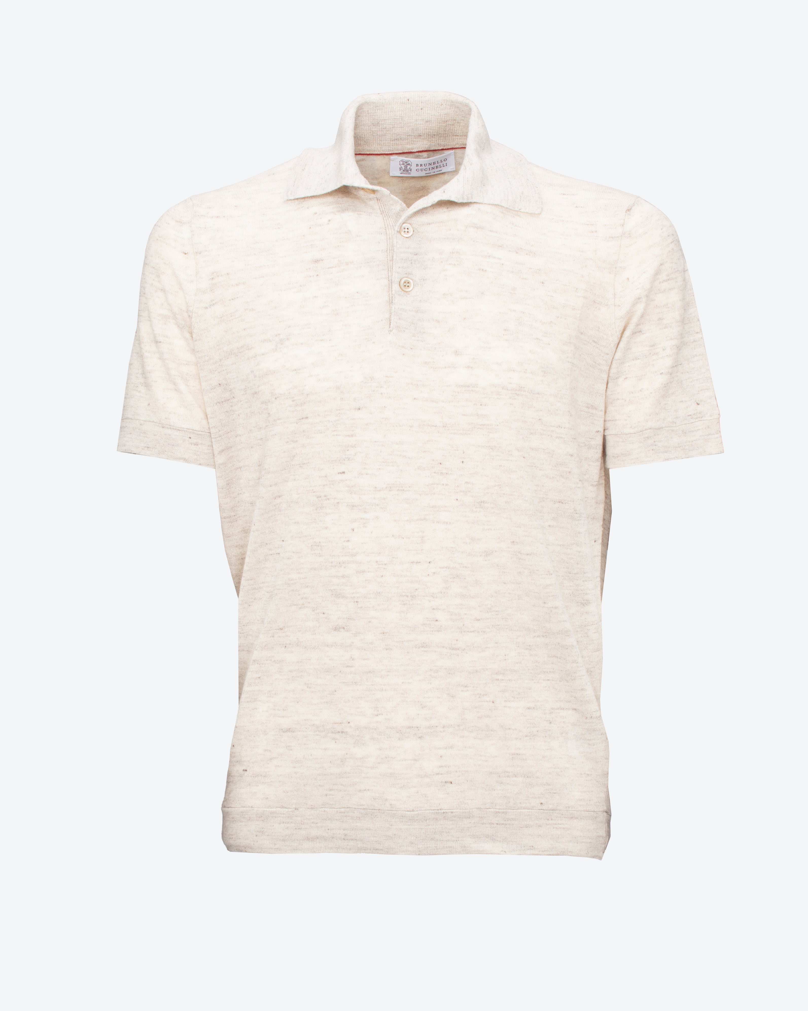 BRUNELLO CUCINELLI - Polo in lino e cotone | macciocu.com