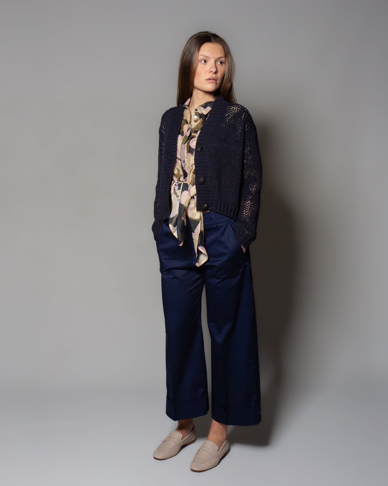 ROBERTO COLLINA - Cardigan boxy con bottoni | macciocu.com