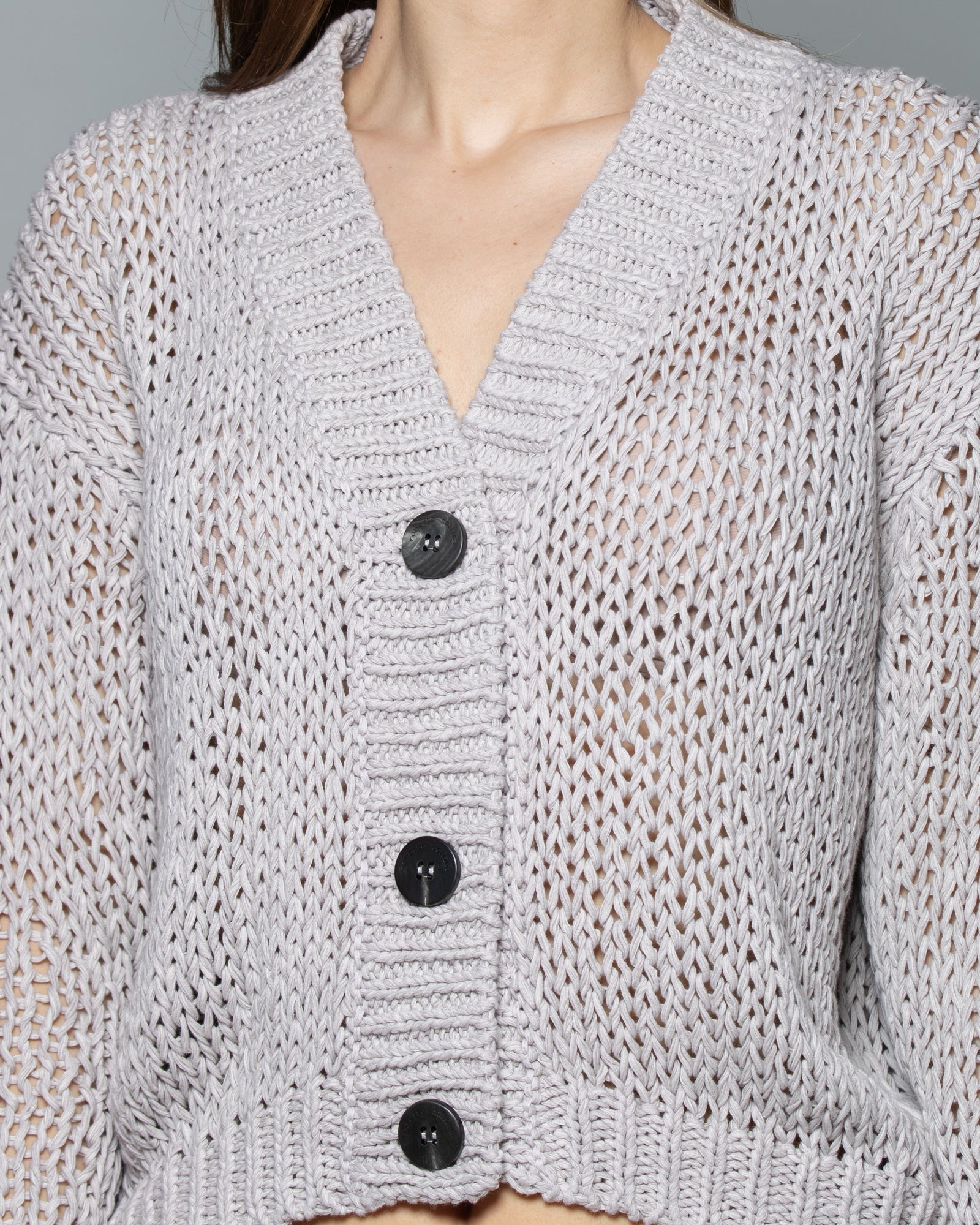 ROBERTO COLLINA - Cardigan boxy con bottoni | macciocu.com