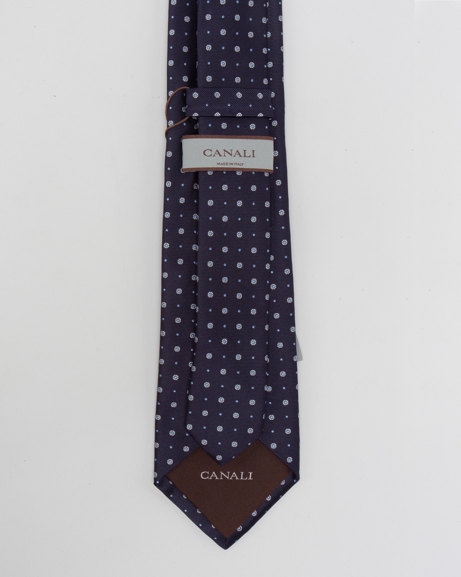 CANALI - Cravatta in seta con fantasia micro disegni | macciocu.com