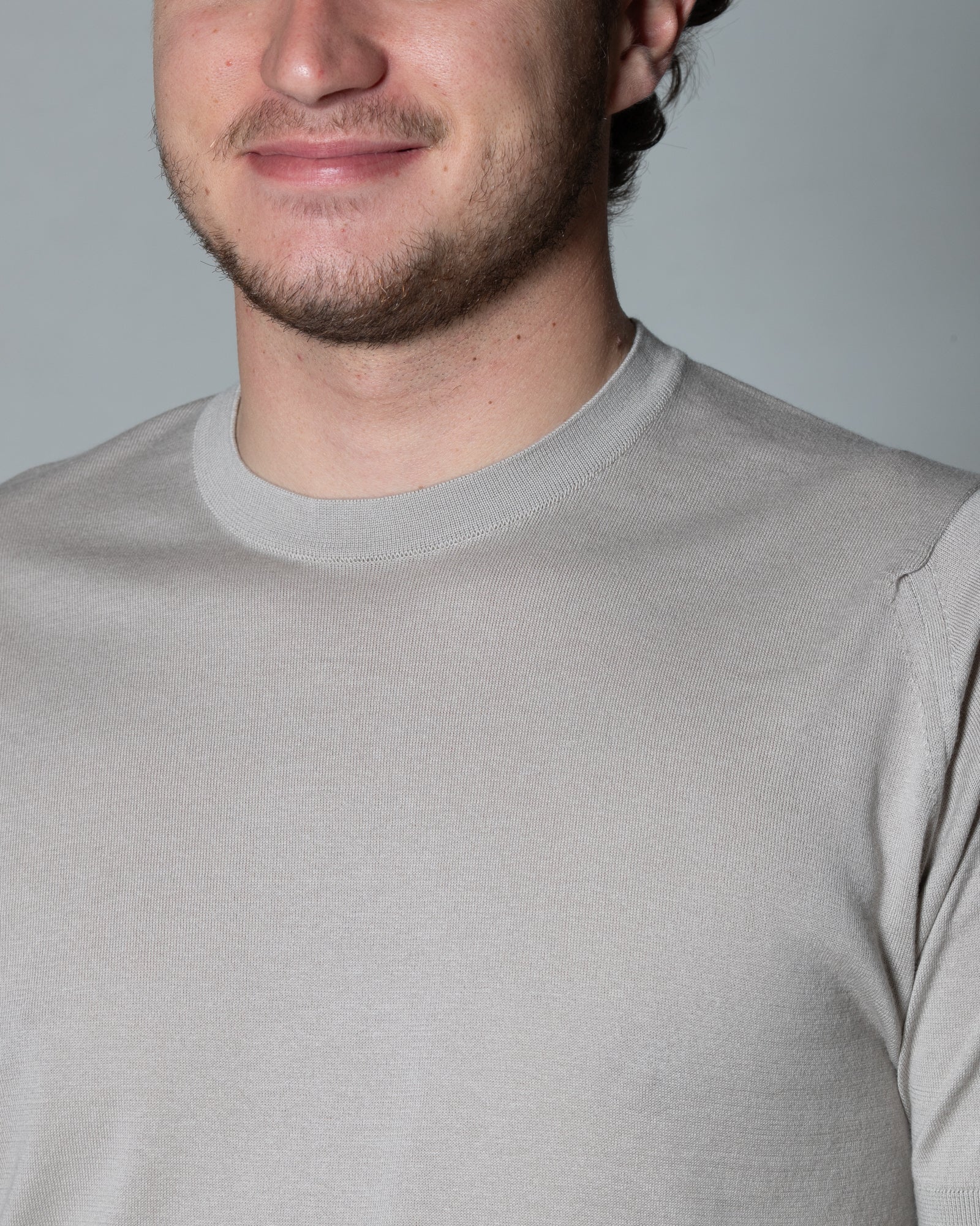 JOHN SMEDLEY - T-Shirt Kempton in Sea Island cotton | macciocu.com