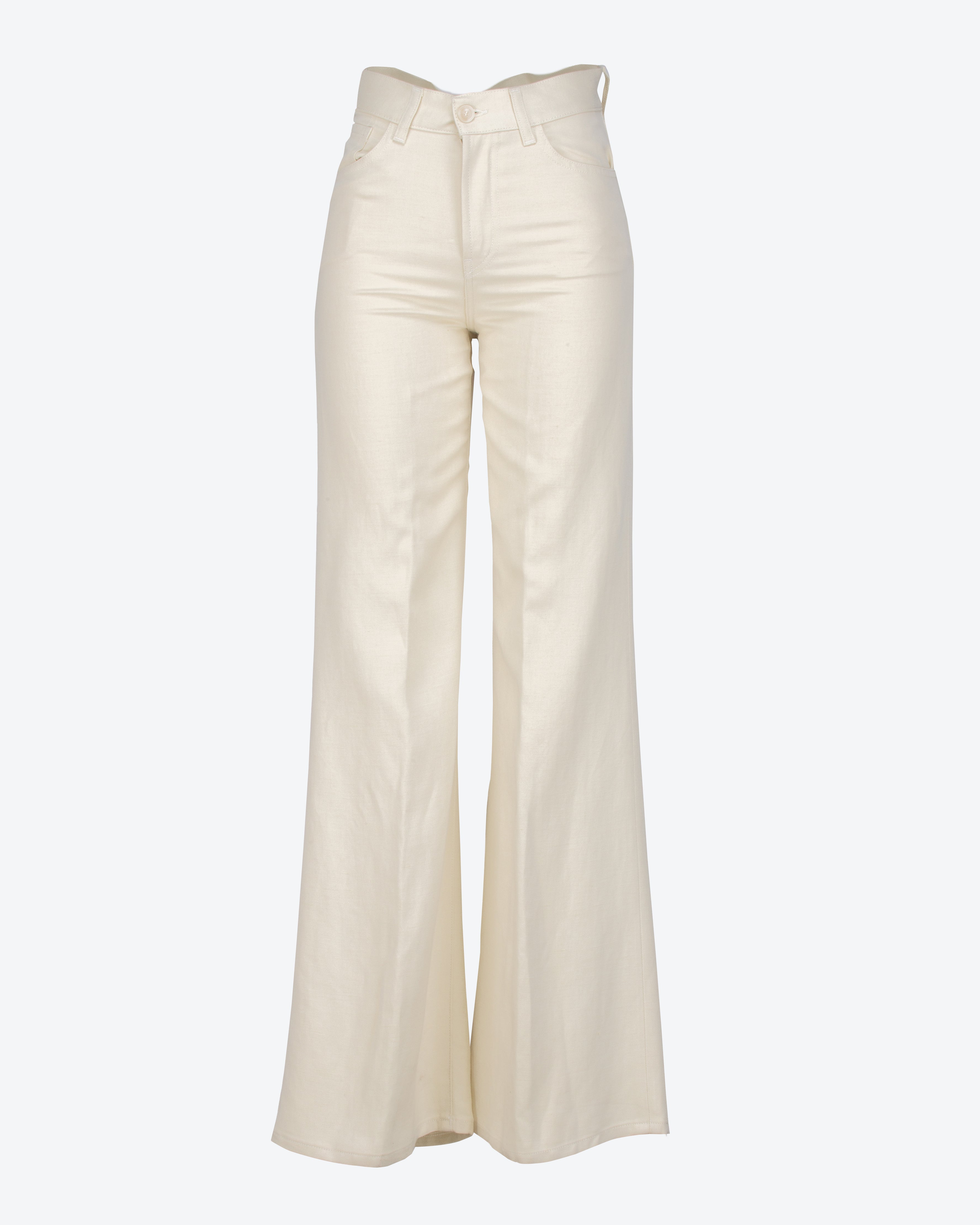 DONDUP - Pantaloni Amber in viscosa e lino | macciocu.com