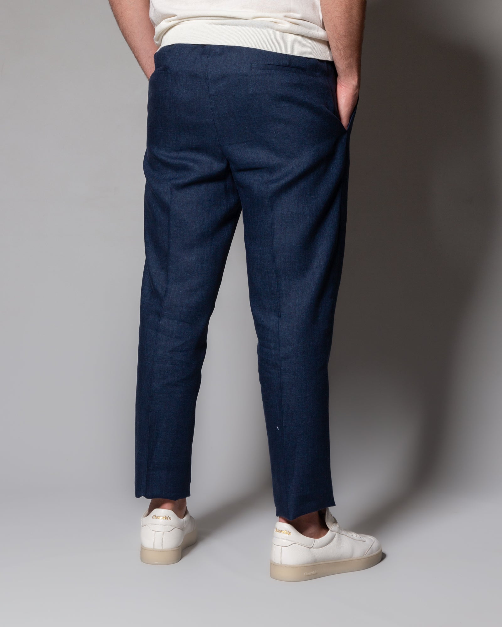 BRIGLIA - Pantaloni jogger in lino | macciocu.com