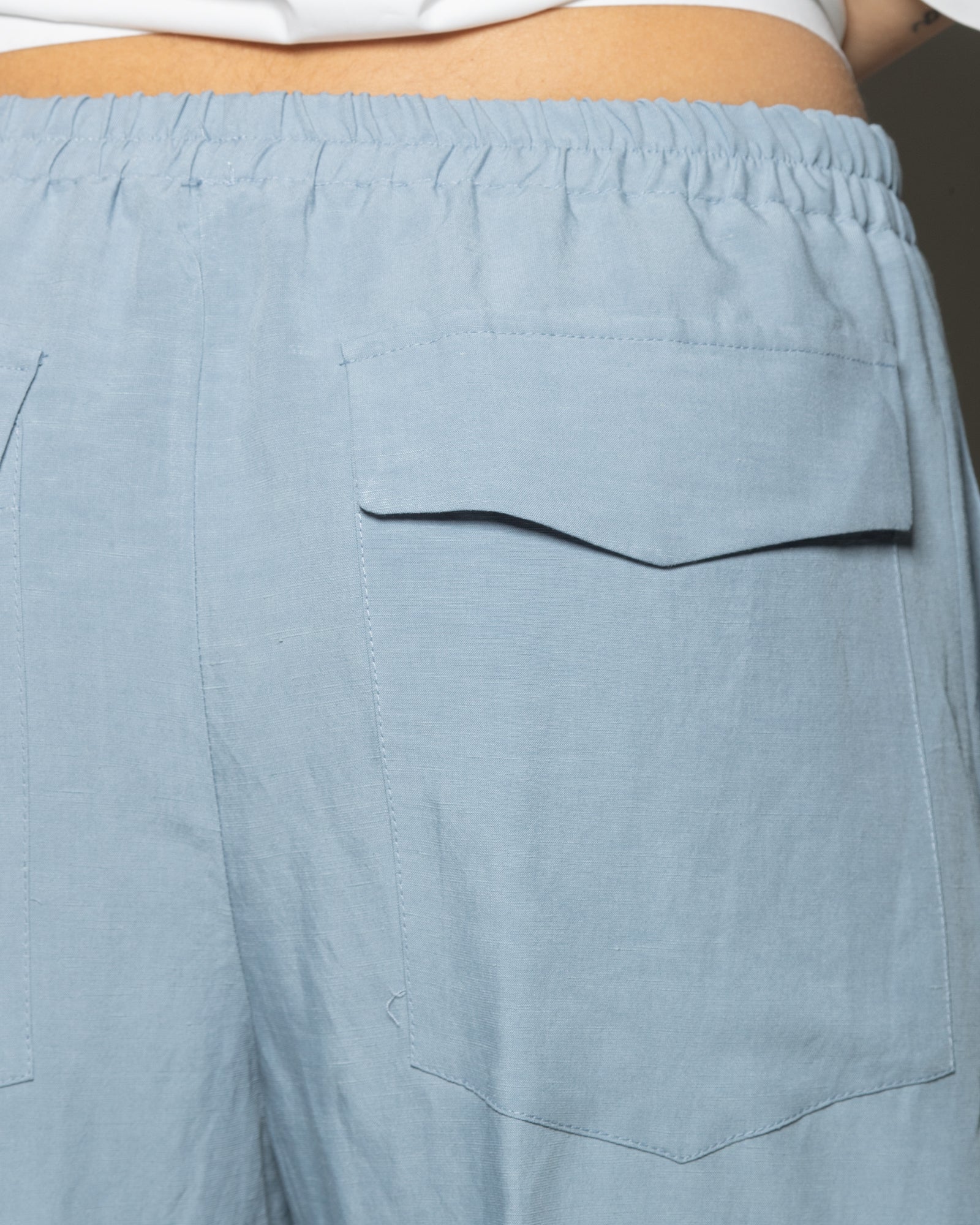 MACCIOCU - Pantaloni jogger in lino e viscosa | macciocu.com