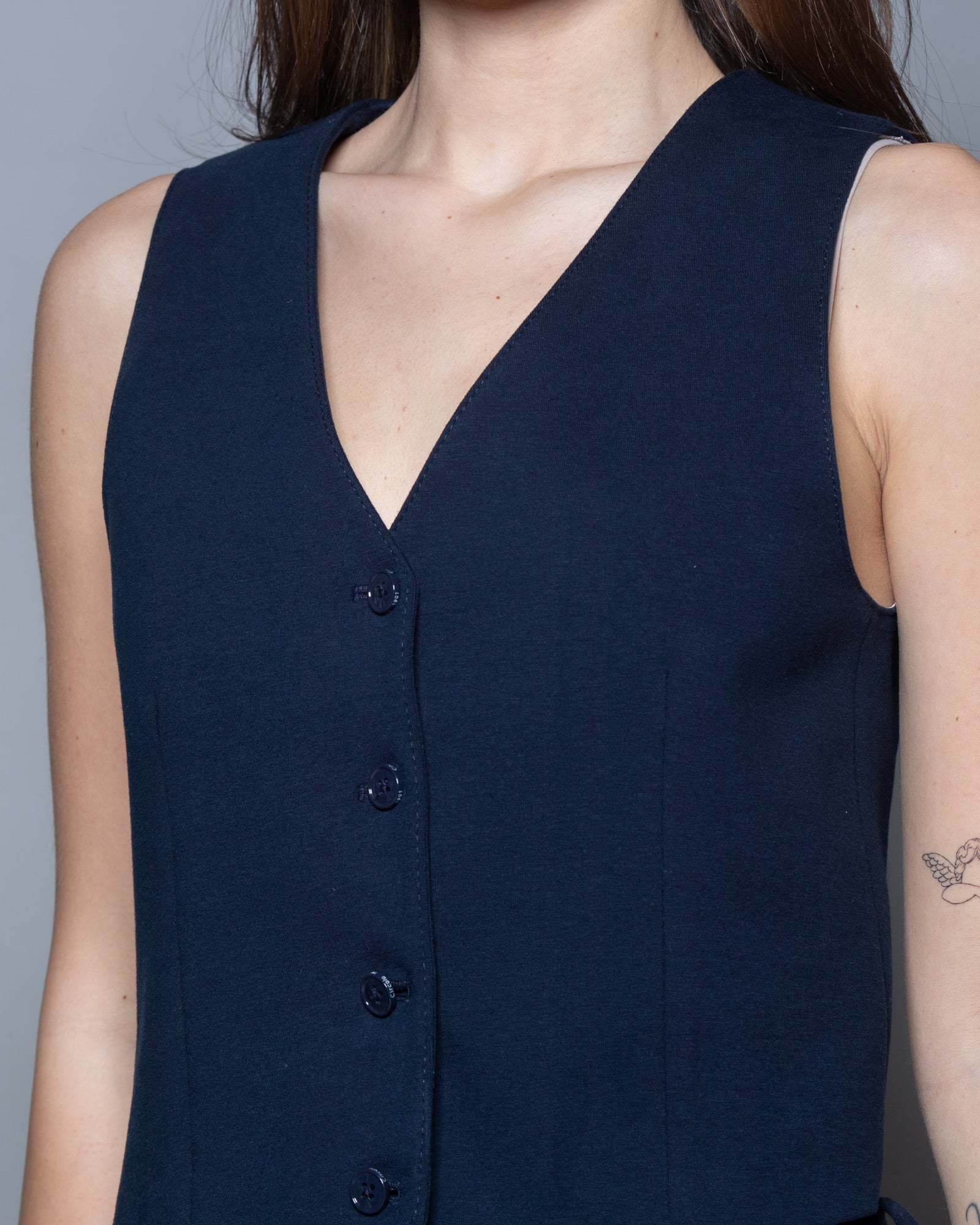 CIRCOLO 1901 - Gilet in jersey di cotone | macciocu.com