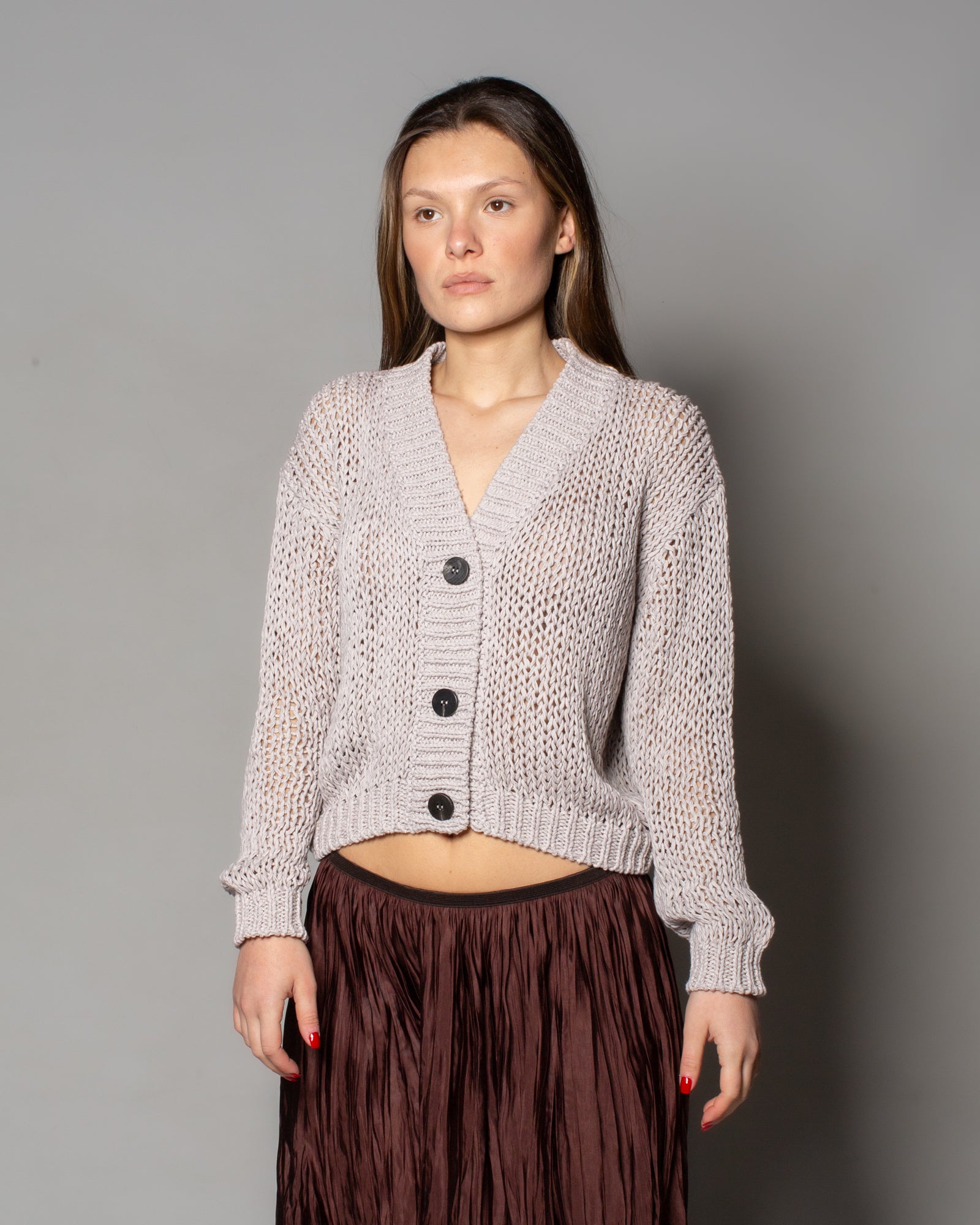 ROBERTO COLLINA - Cardigan boxy con bottoni | macciocu.com