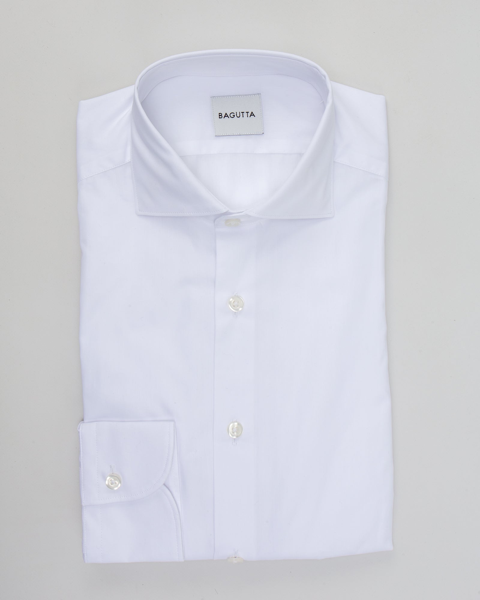 BAGUTTA - Camicia slim in popeline di cotone | macciocu.com