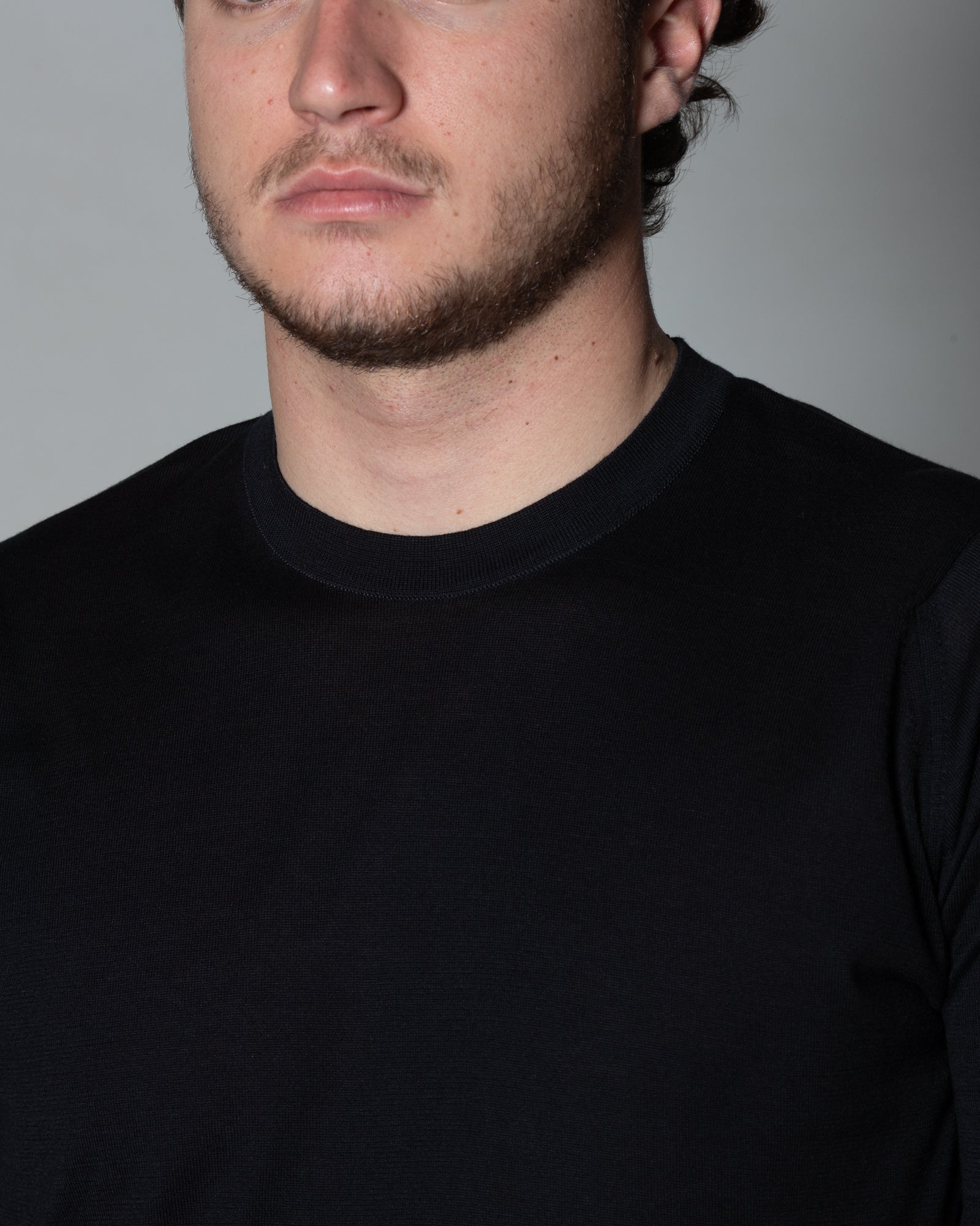 JOHN SMEDLEY - T-Shirt Kempton in Sea Island cotton | macciocu.com