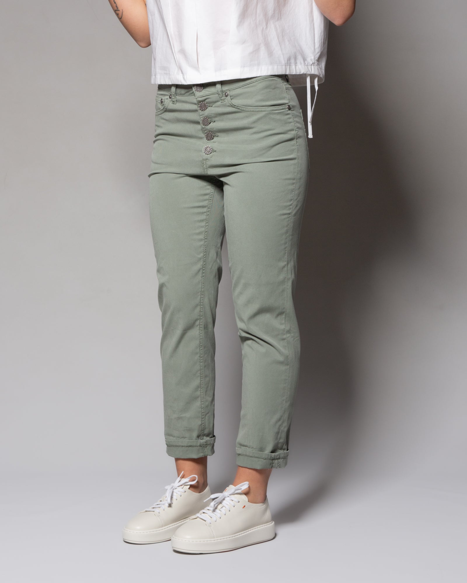 DONDUP - Pantaloni Koons in cotone e lyocell | macciocu.com