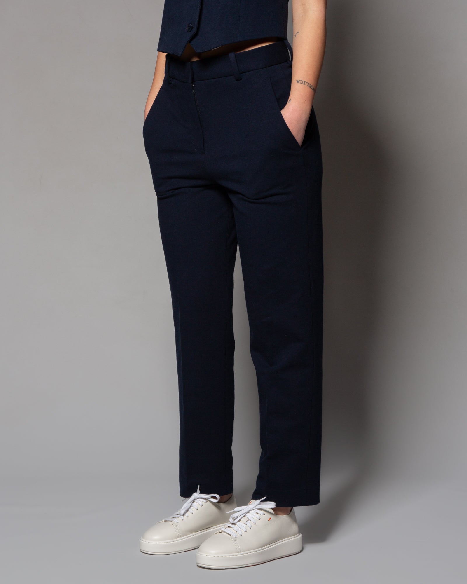 CIRCOLO 1901 - Pantaloni carrot in jersey di cotone | macciocu.com