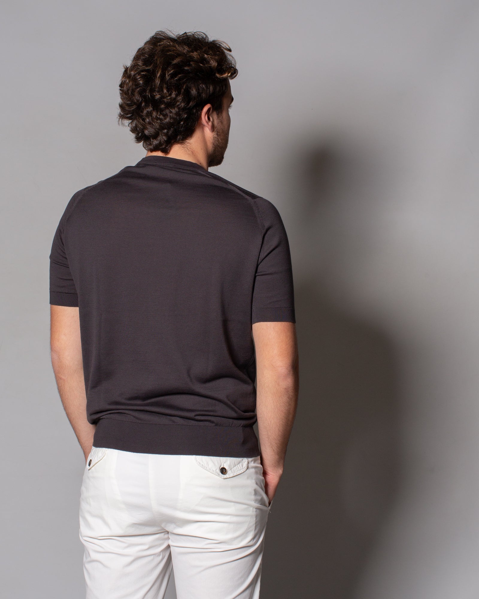 JOHN SMEDLEY - T-Shirt Kempton in Sea Island cotton | macciocu.com