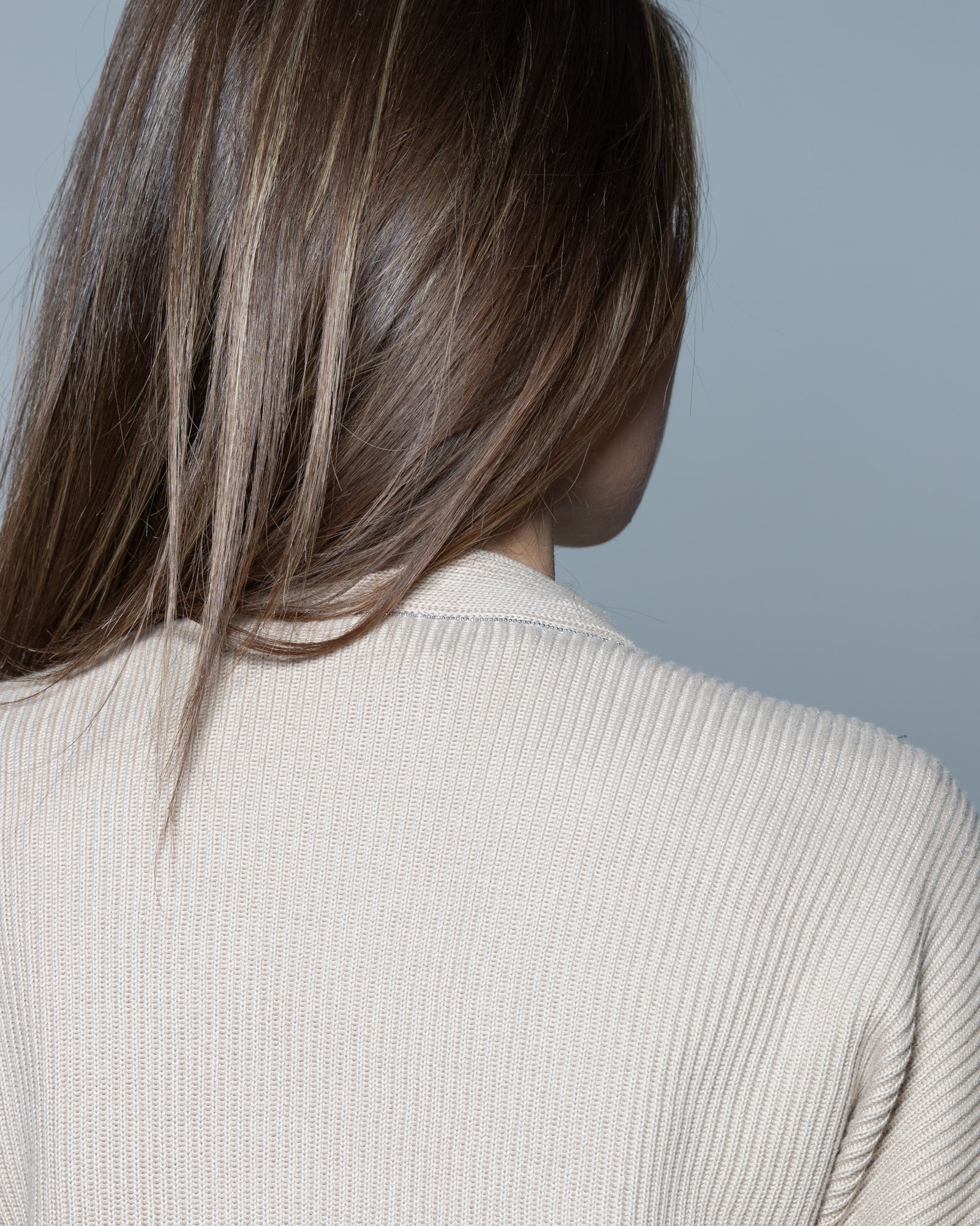 BRUNELLO CUCINELLI - Cardigan in maglia a coste e organza di cotone | macciocu.com