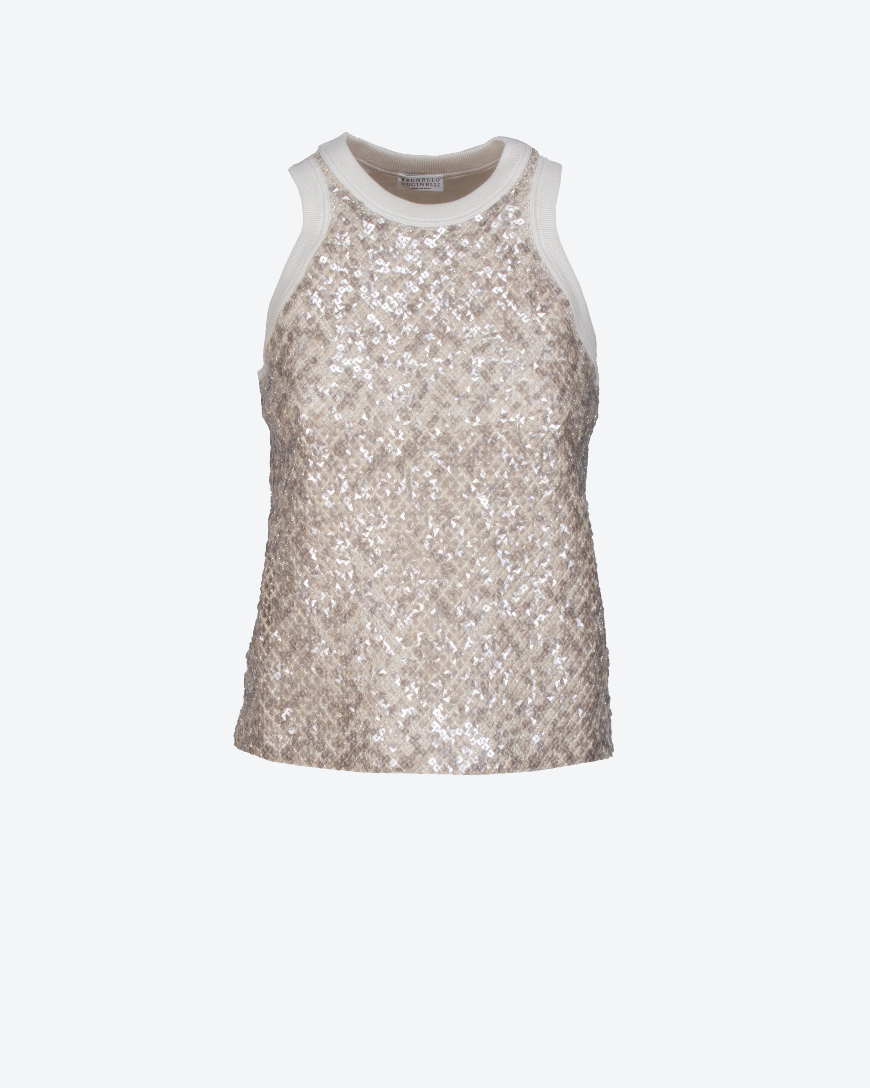 BRUNELLO CUCINELLI - Top Dazzling con punti luce | macciocu.com