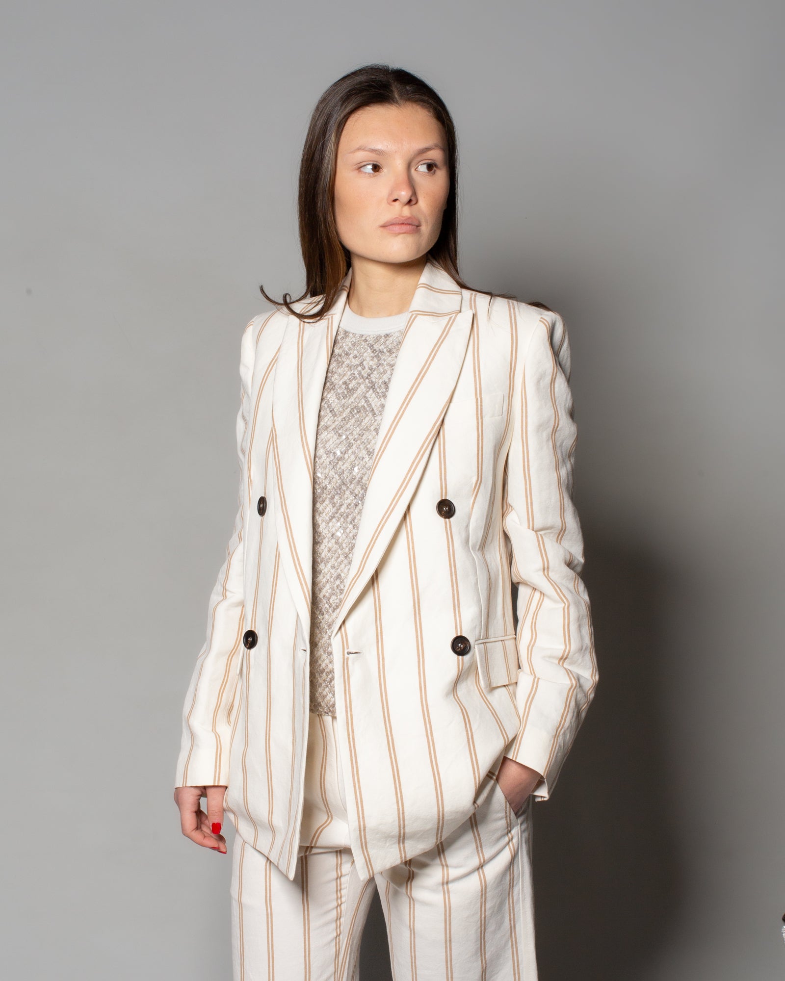 BRUNELLO CUCINELLI - Top Dazzling con punti luce | macciocu.com