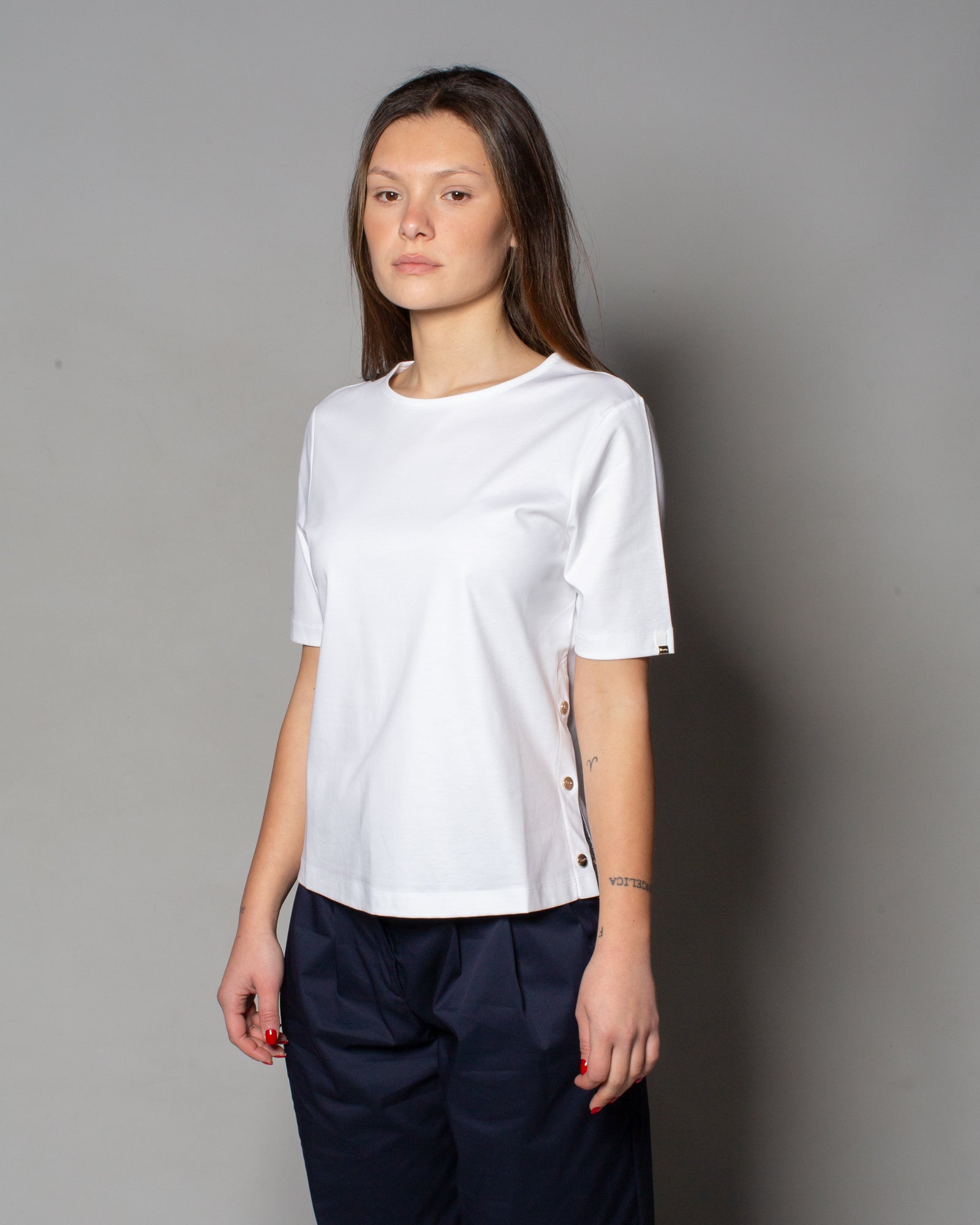 HERNO - T-Shirt in jersey con spacchetti | macciocu.com