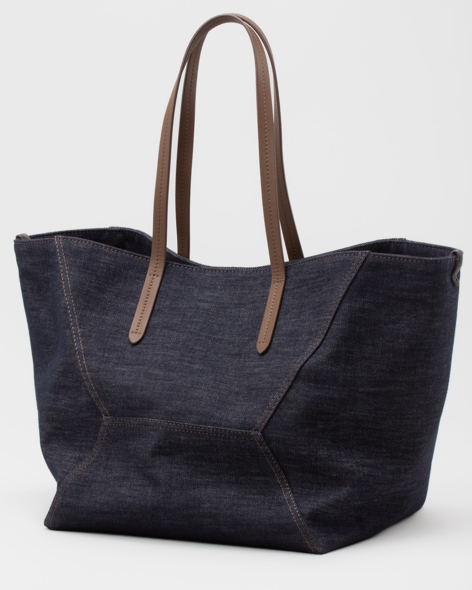 BRUNELLO CUCINELLI - Borsa BC Duo in denim | macciocu.com