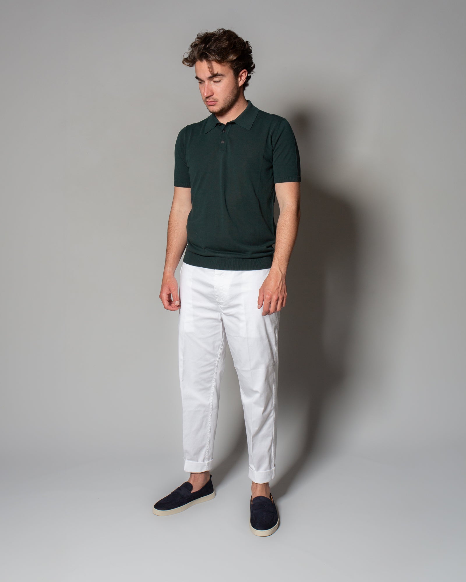 ROBERTO COLLINA - Polo in crêpe di cotone | macciocu.com