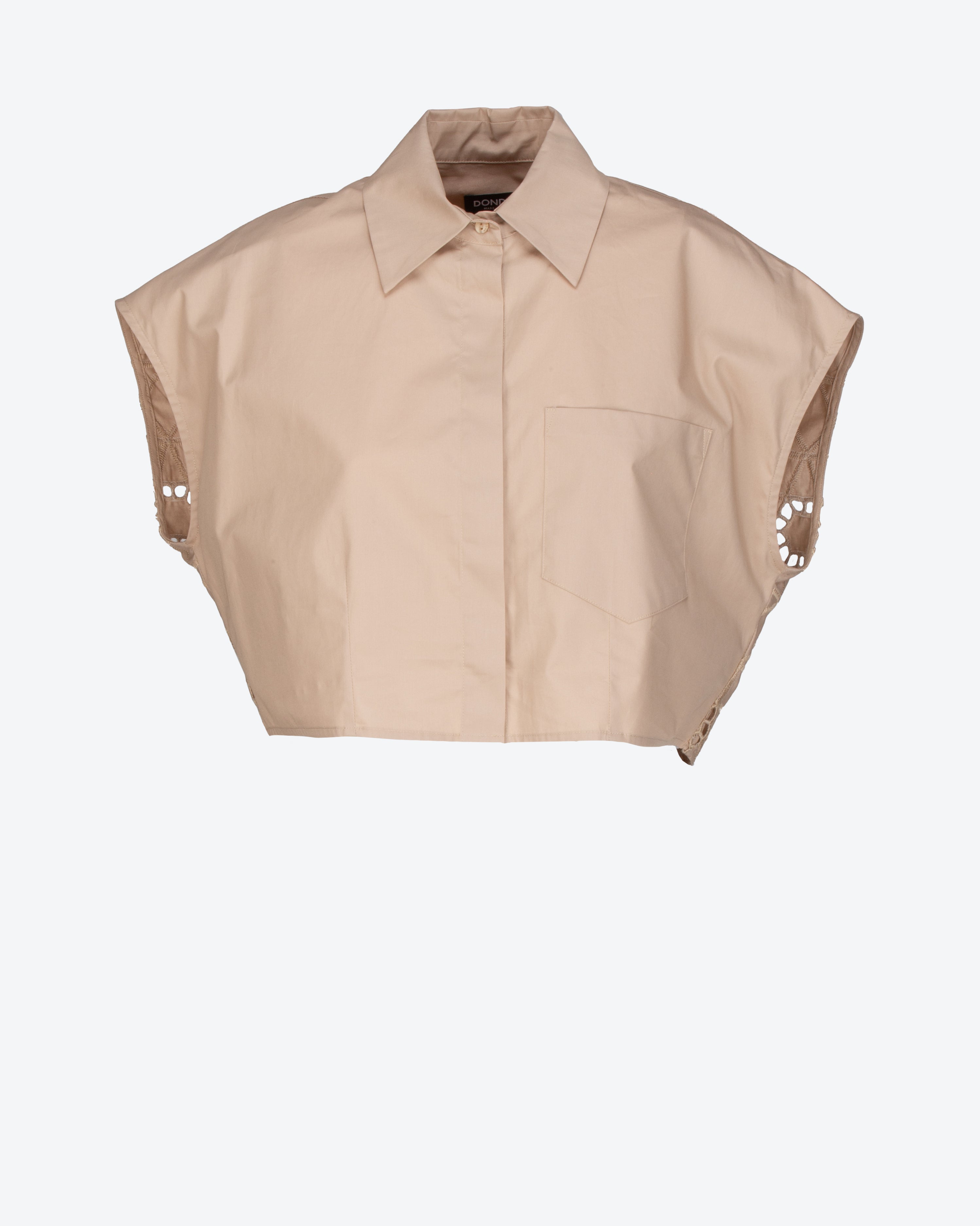 DONDUP - Camicia crop con ricami | macciocu.com