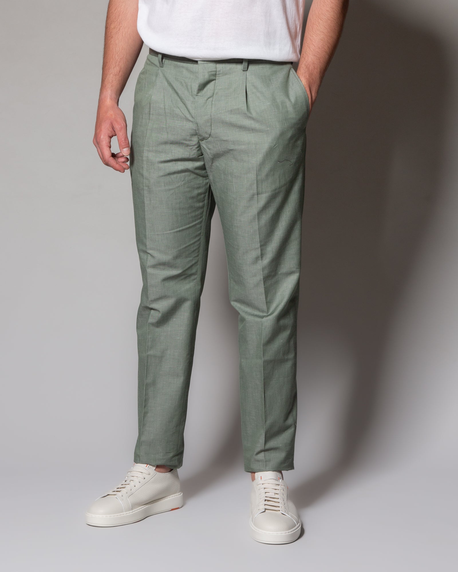 HINDUSTRIE - Pantaloni chino con pinces | macciocu.com