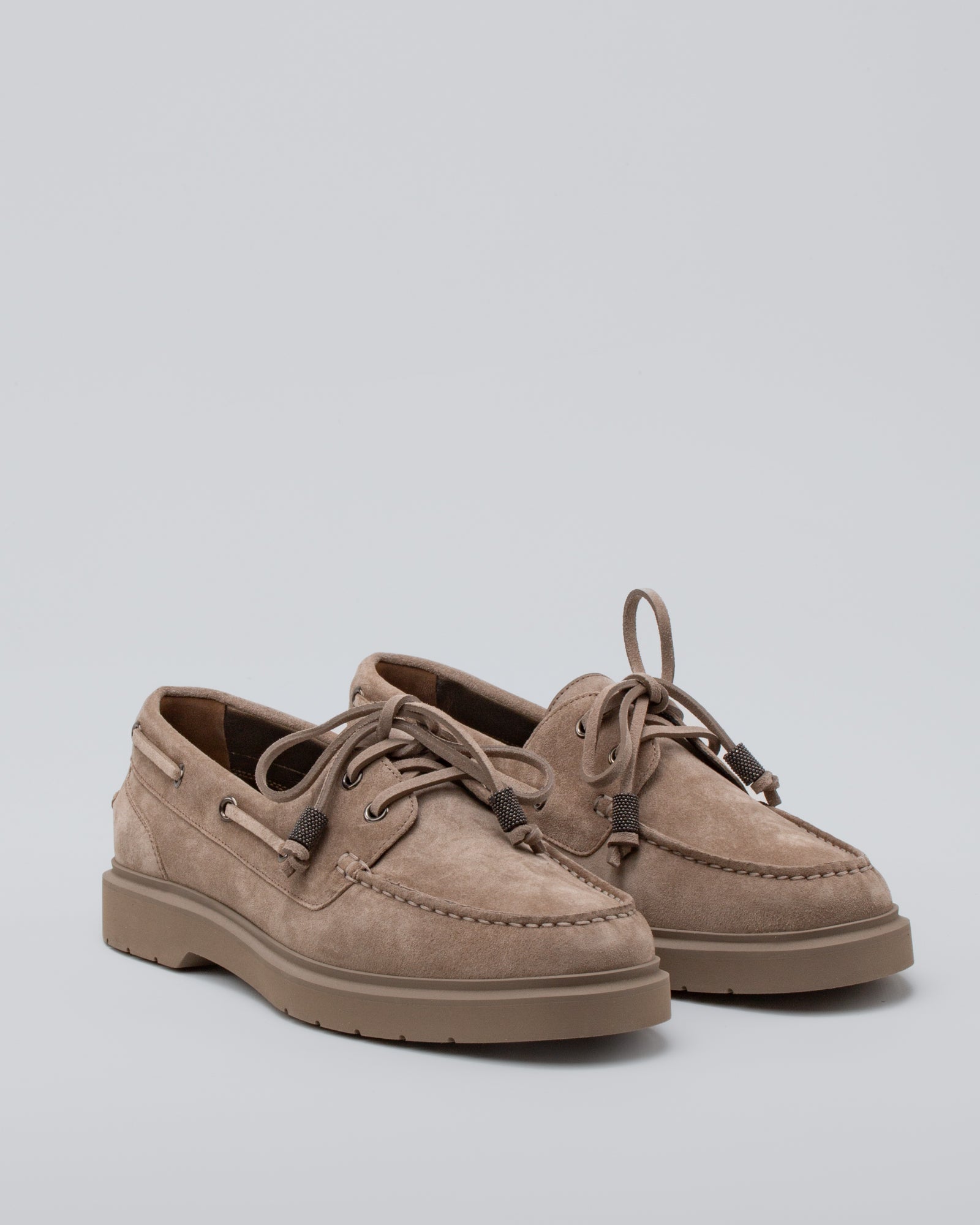 BRUNELLO CUCINELLI - Mocassino barca in suede | macciocu.com