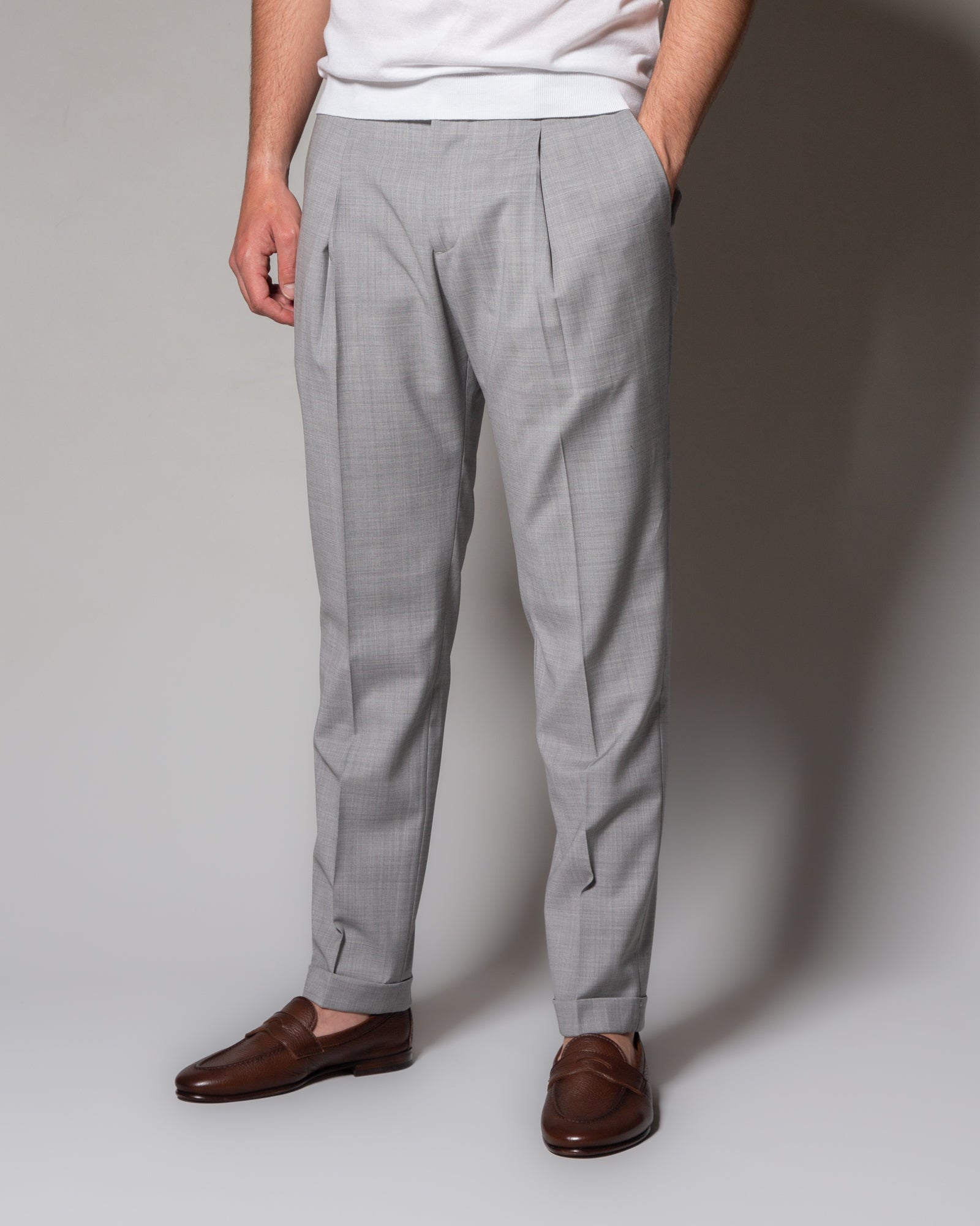 BRIGLIA - Pantaloni in lana con pinces | macciocu.com