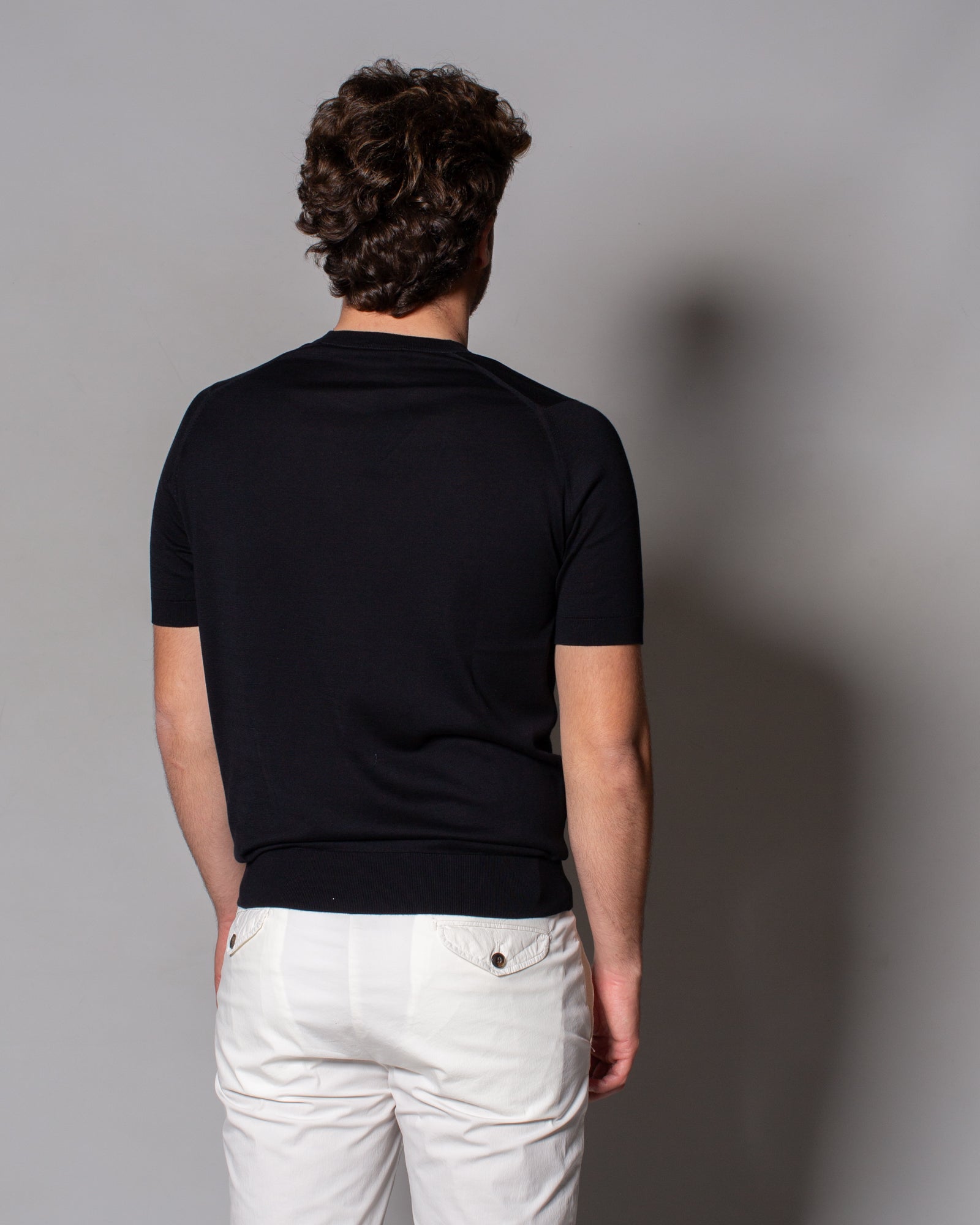 JOHN SMEDLEY - T-Shirt Kempton in Sea Island cotton | macciocu.com