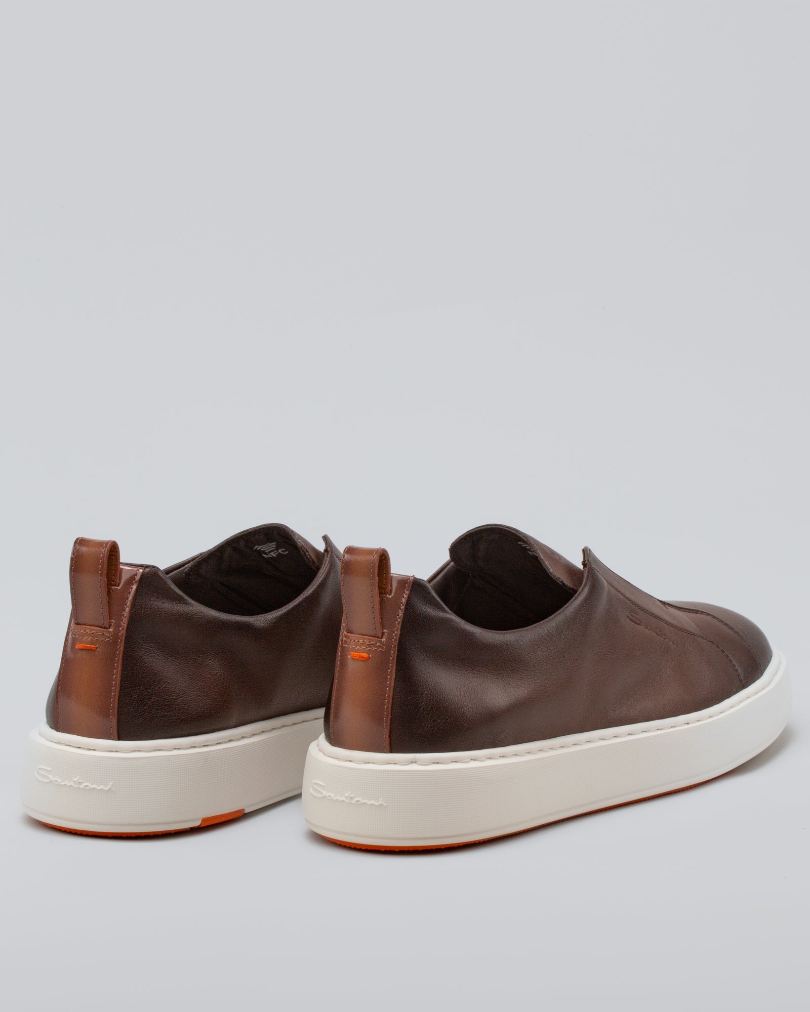 SANTONI - Sneakers Slip On in pelle | macciocu.com