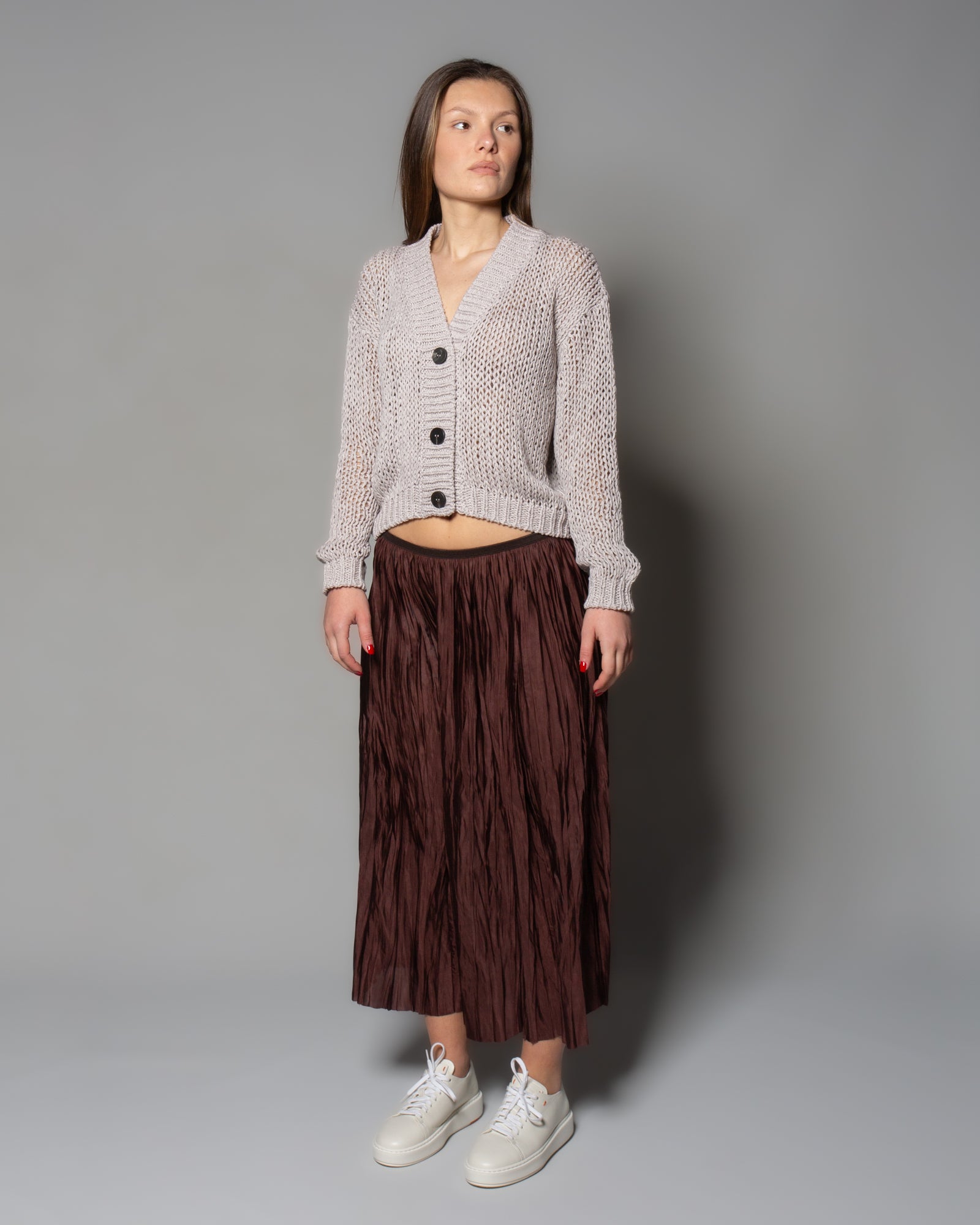 ROBERTO COLLINA - Cardigan boxy con bottoni | macciocu.com